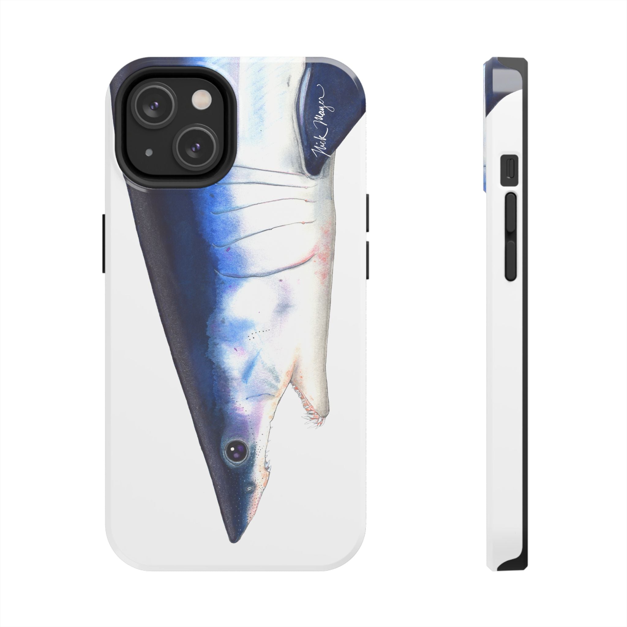 Mako Shark Face White Phone Case (iPhone)