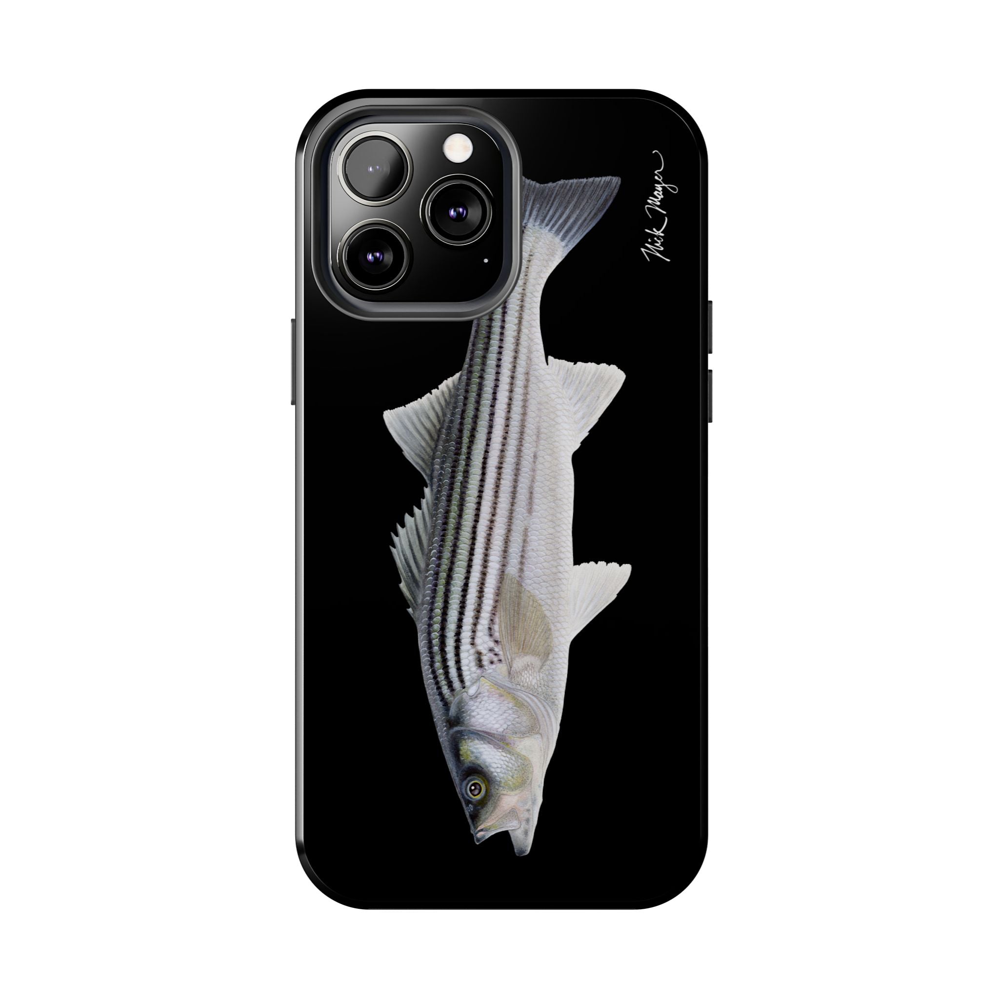 Schoolie Striper Black Phone Case (iPhone)