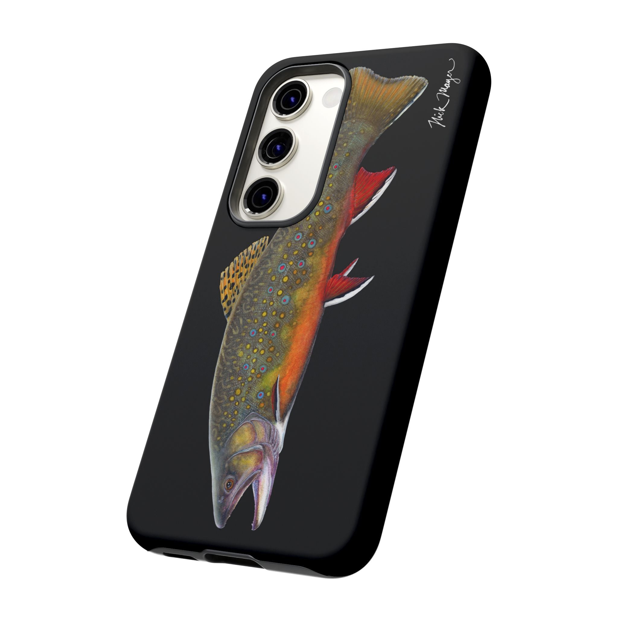 Brook Trout Black Phone Case (Samsung)