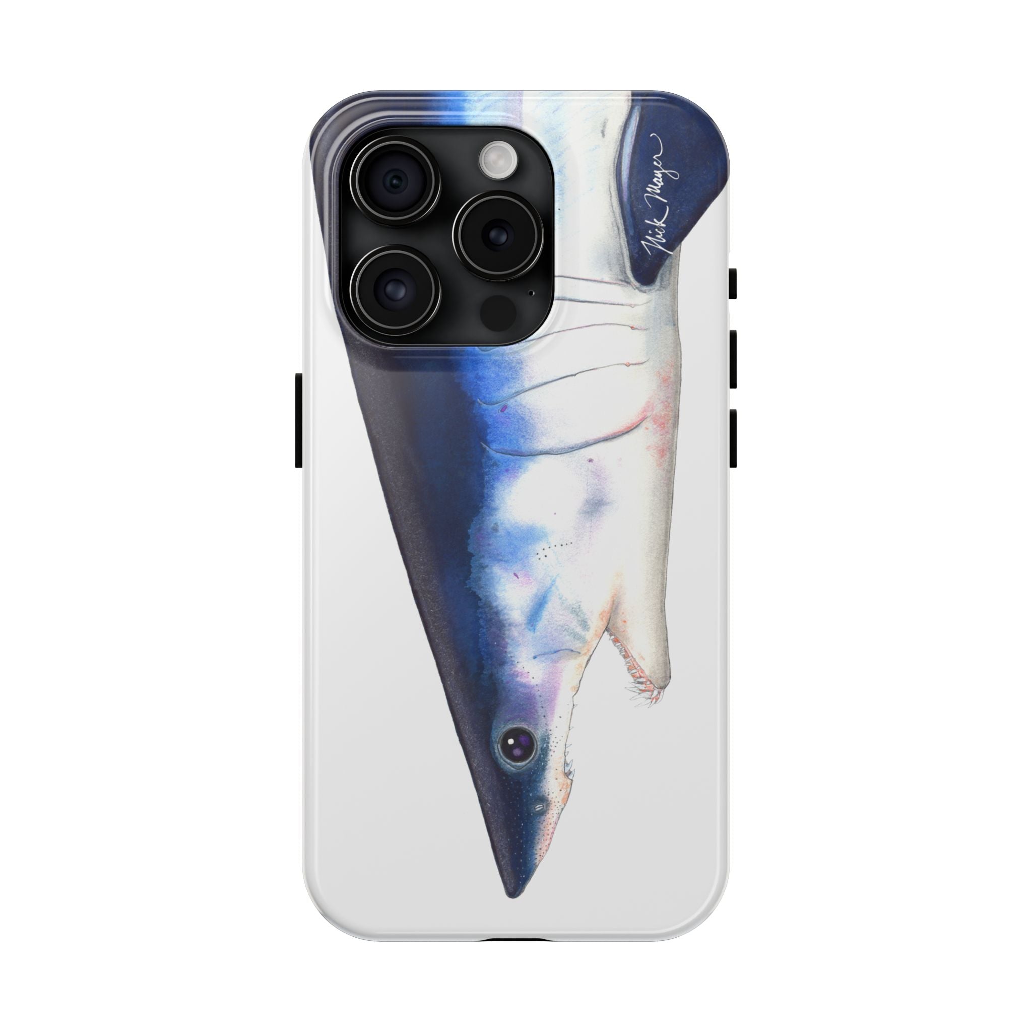 Mako Shark Face White Phone Case (iPhone)