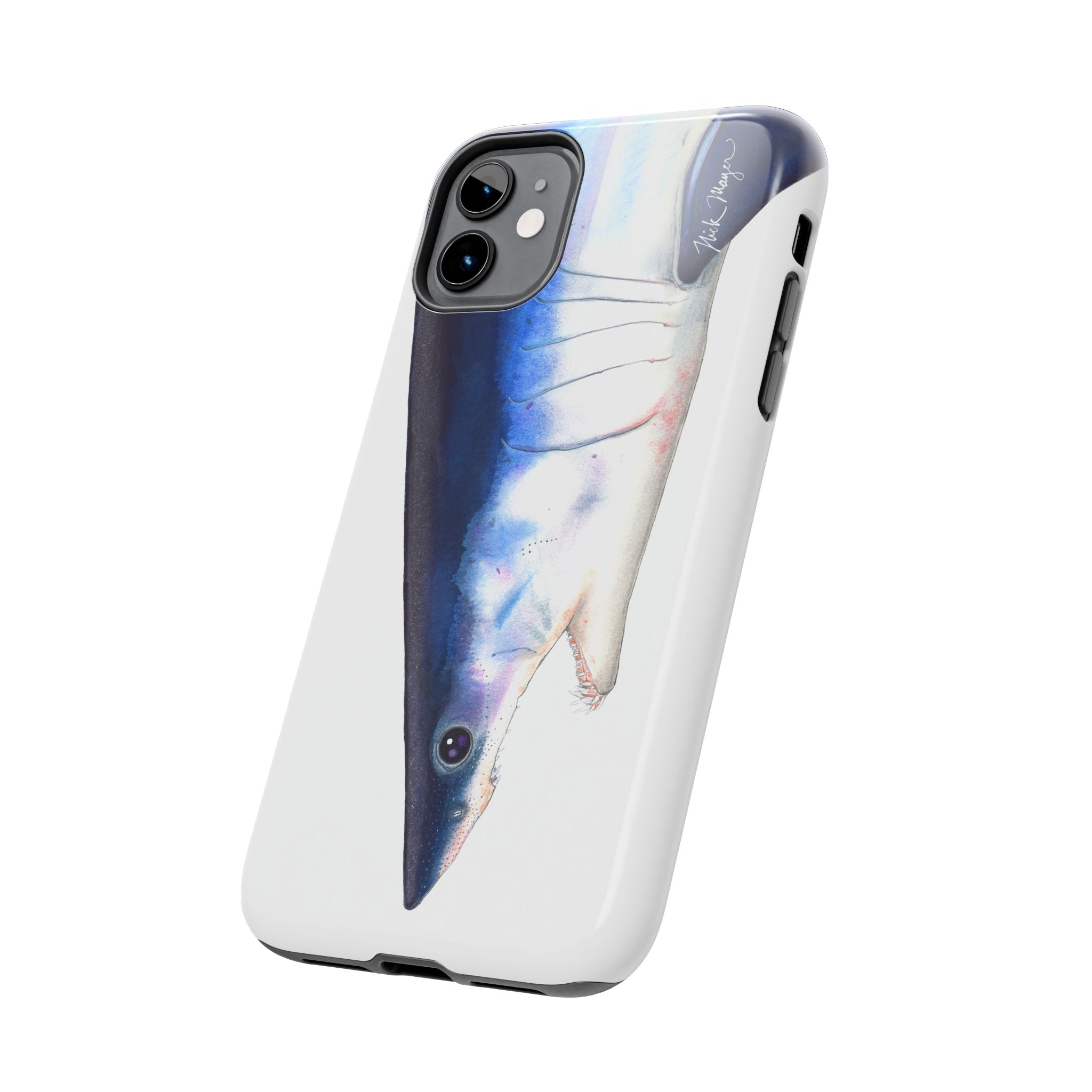 Mako Shark Face White Phone Case (iPhone)