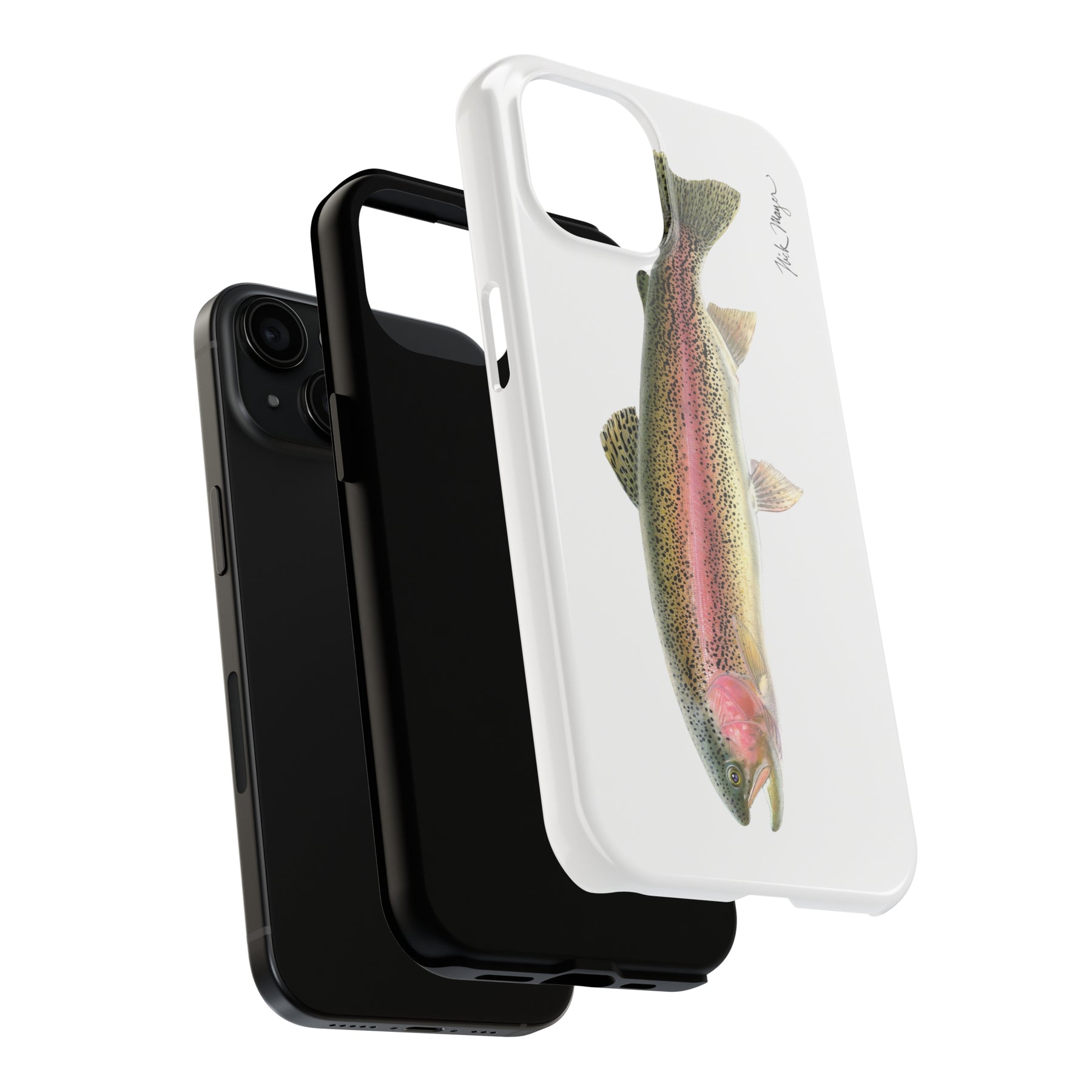  iPhone X/XS Vintage Big Fly Rainbow Trout Massachusetts Map Fly  Fishing Case : Cell Phones & Accessories