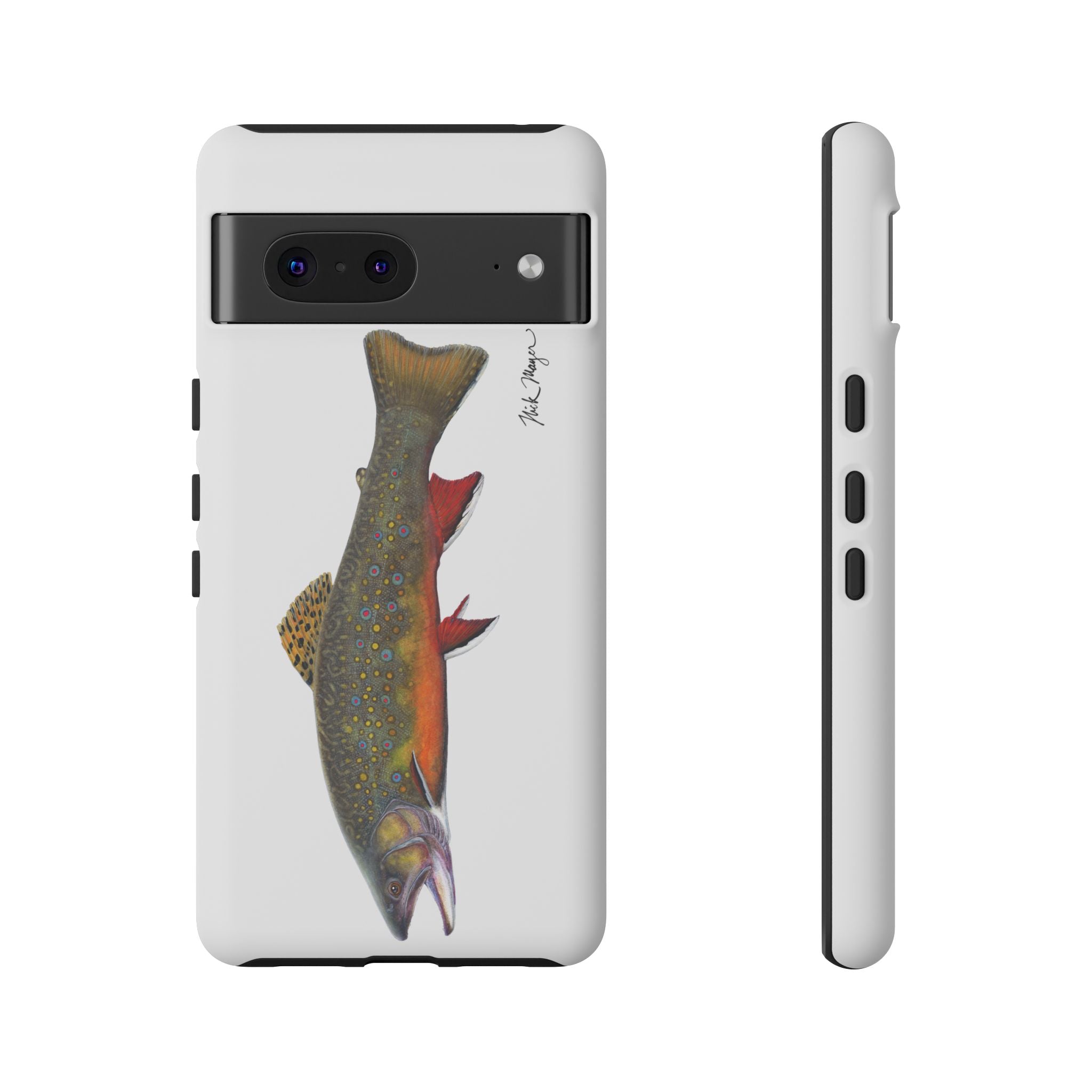 Brook Trout White Phone Case (Samsung)