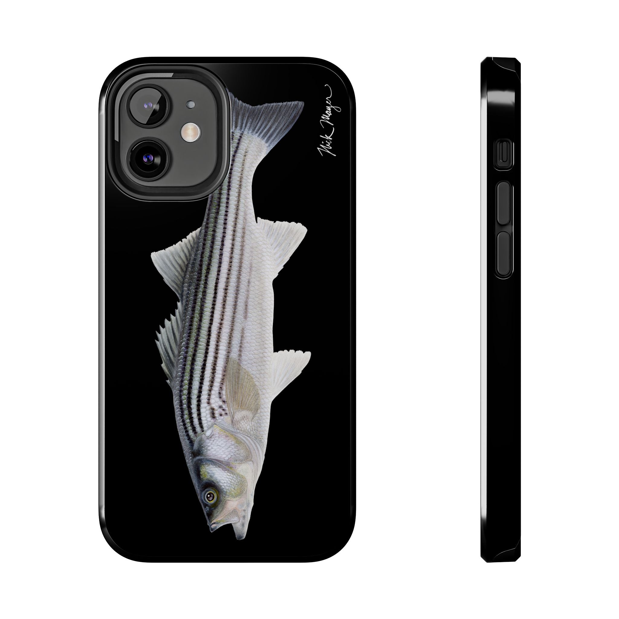 Schoolie Striper Black Phone Case (iPhone)