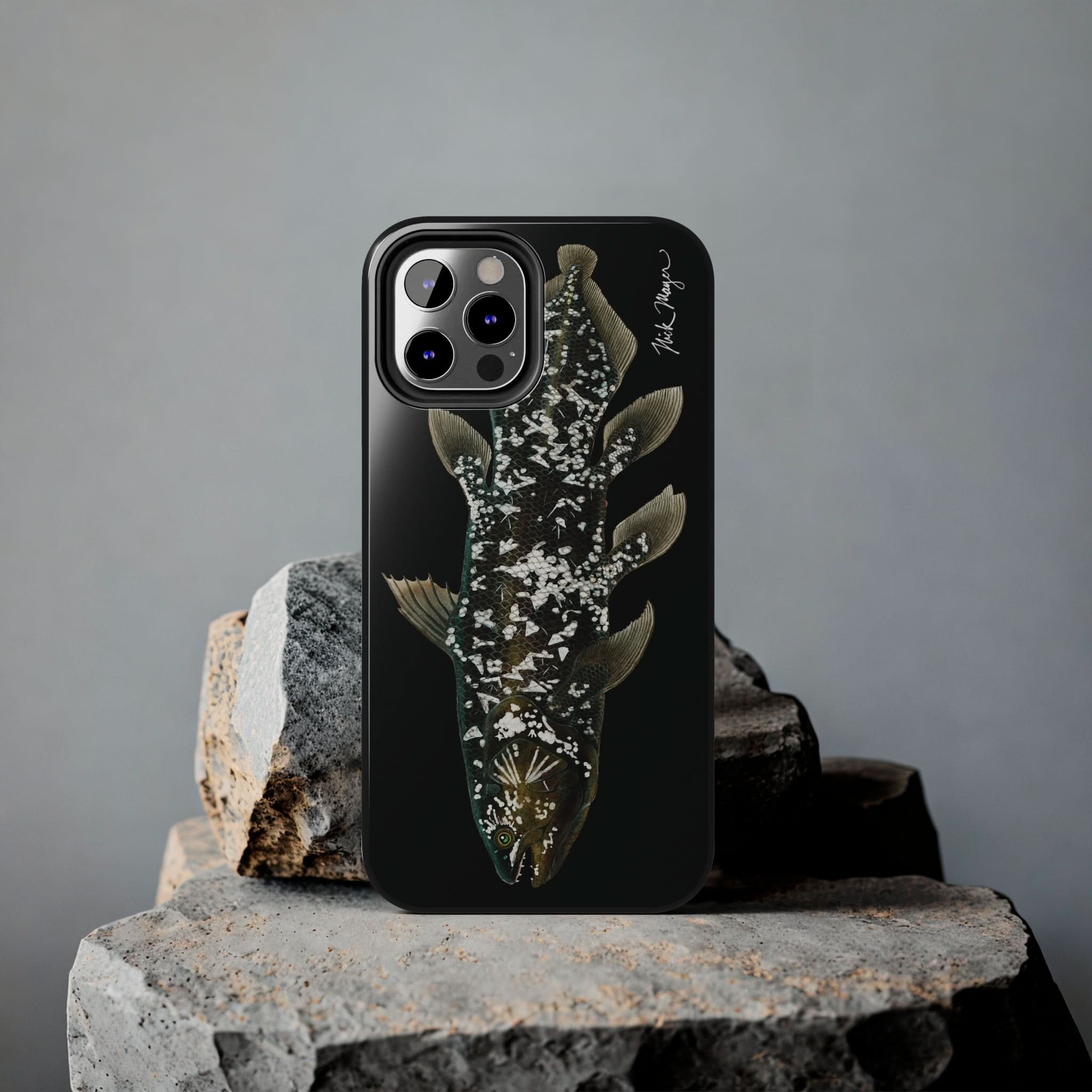 Coelacanth Black iPhone Case