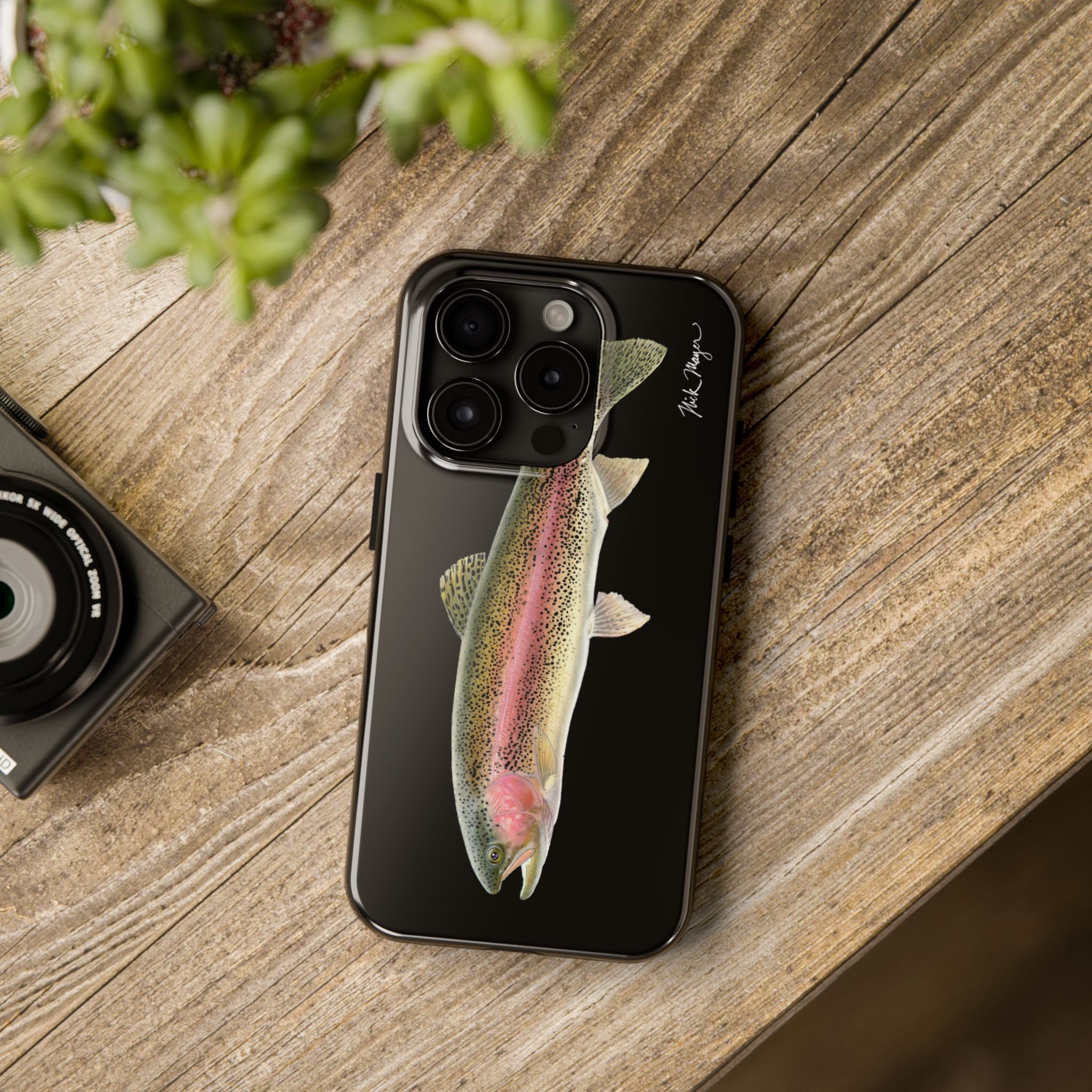 Rainbow Trout Black Phone Case (iPhone)