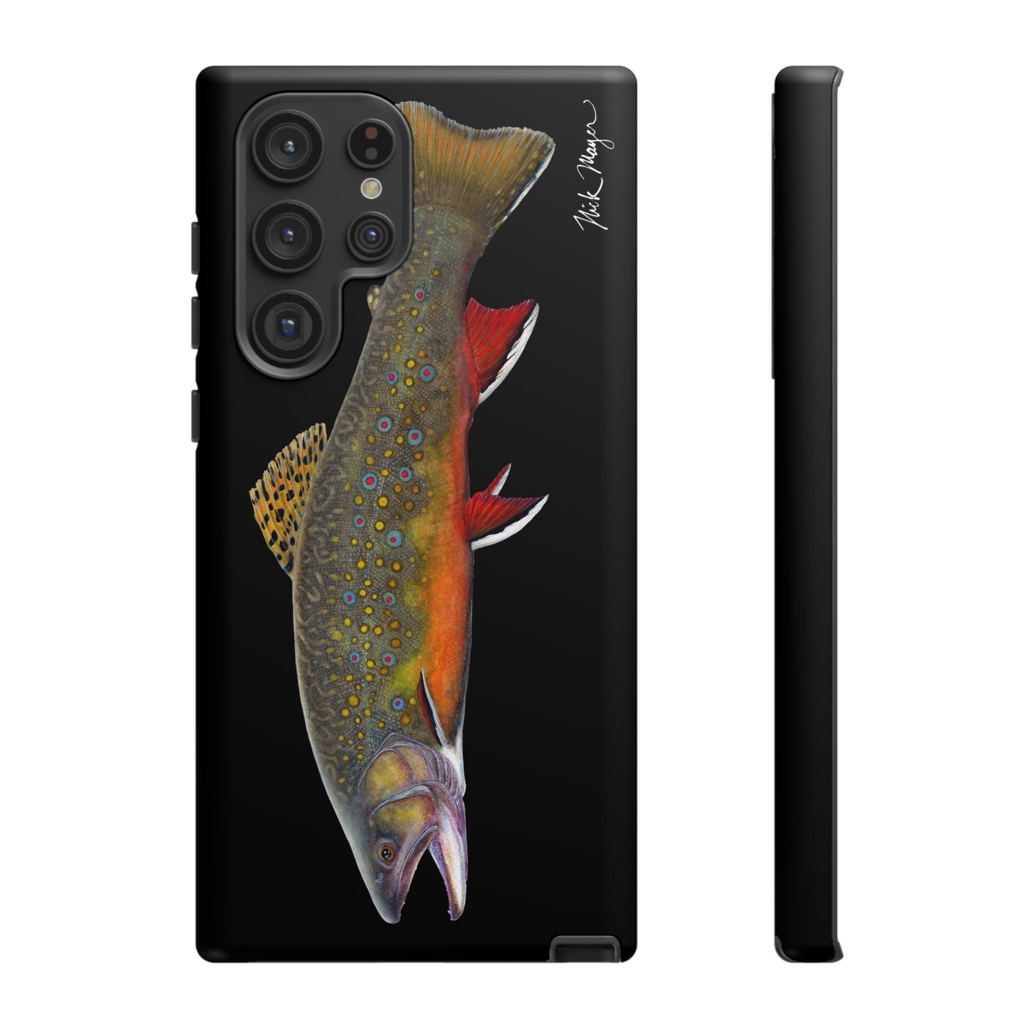 Brook Trout Black Phone Case (Samsung)