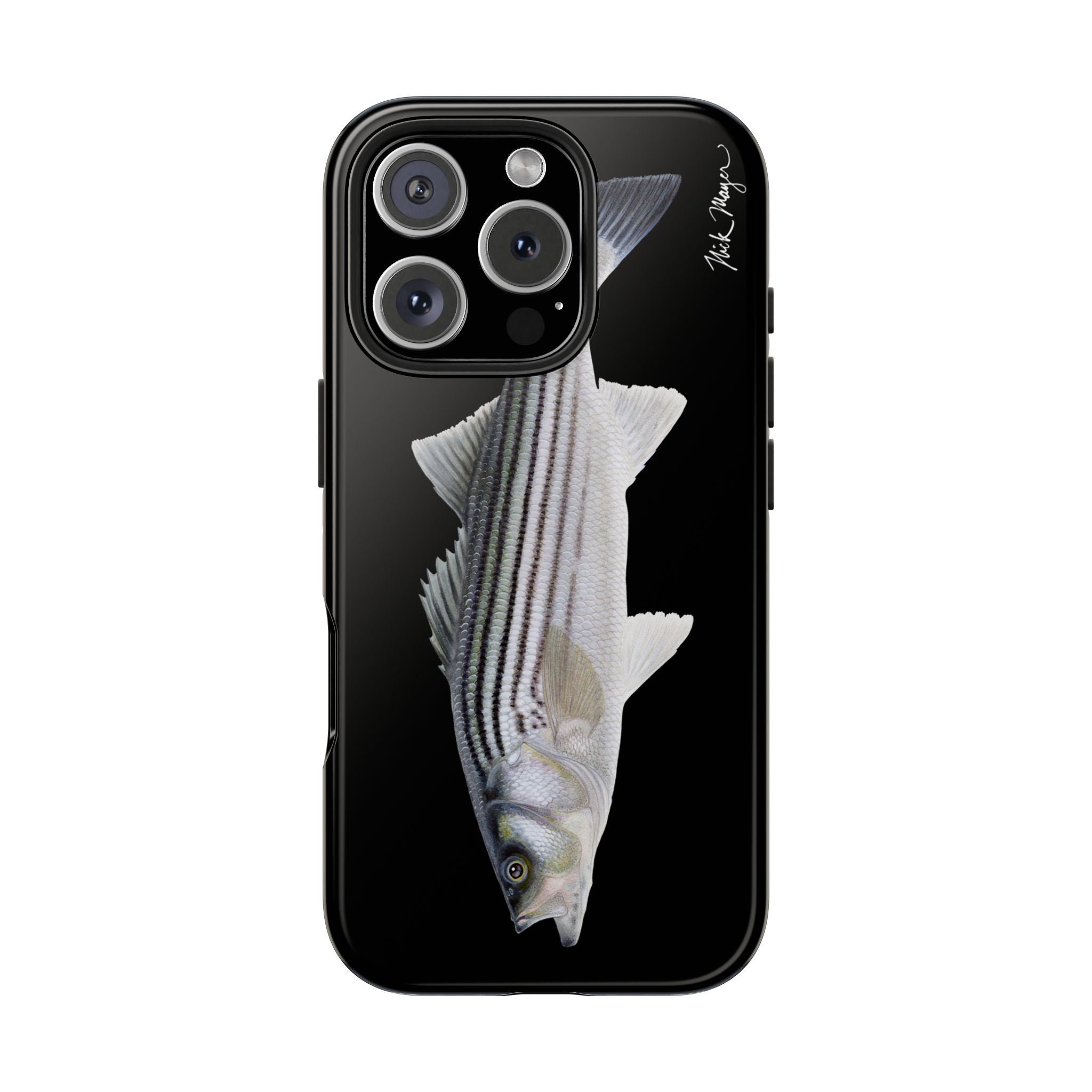 Schoolie Striper Black Phone Case (iPhone)