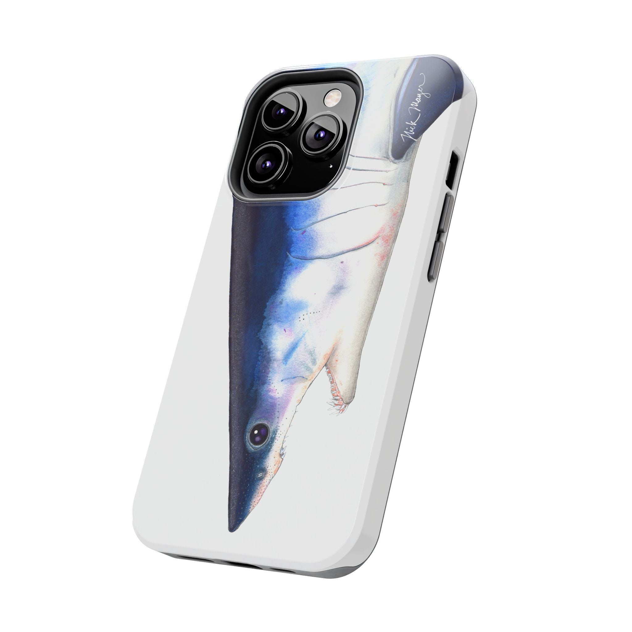 Mako Shark Face White Phone Case (iPhone)