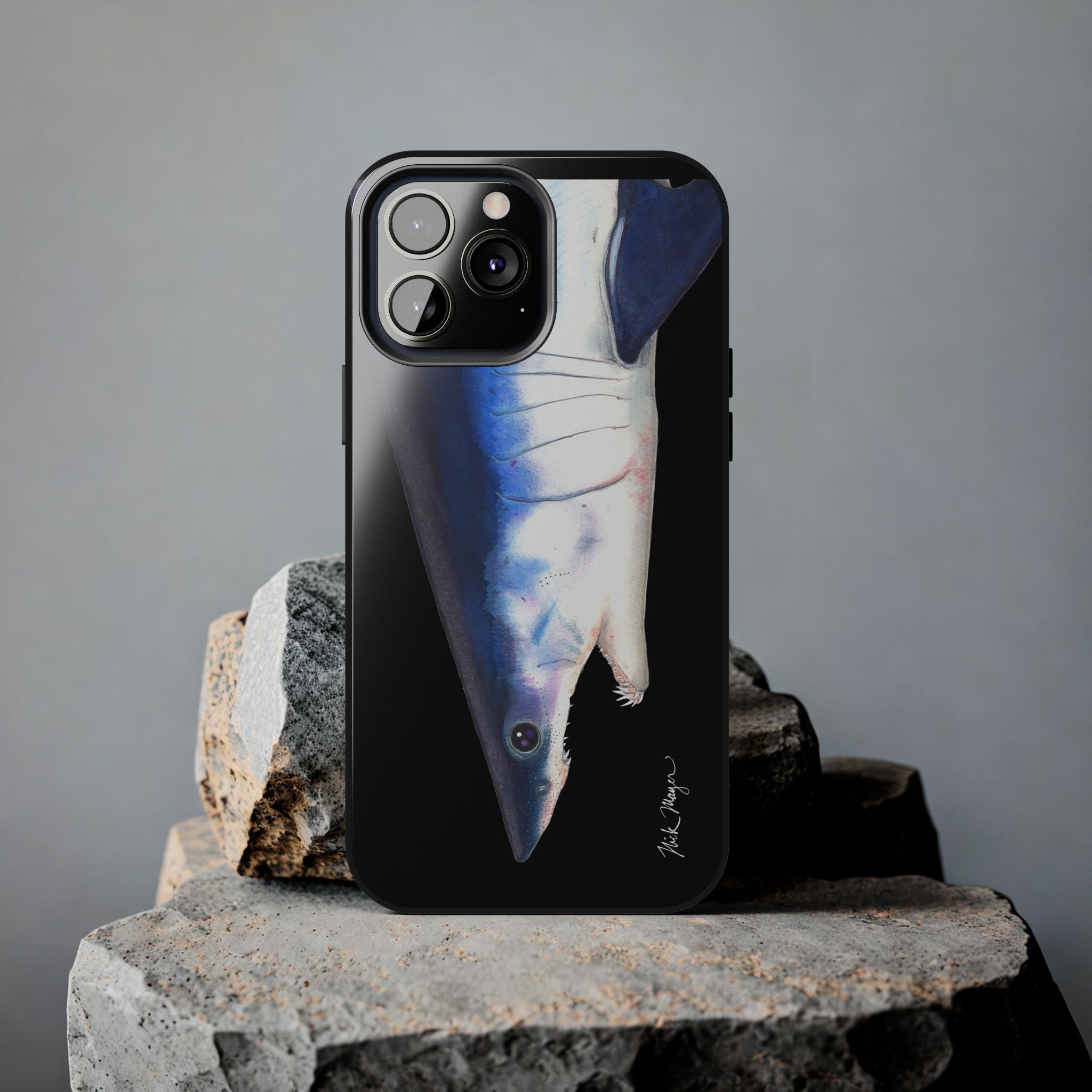 Mako Shark Face Black Case (iPhone)