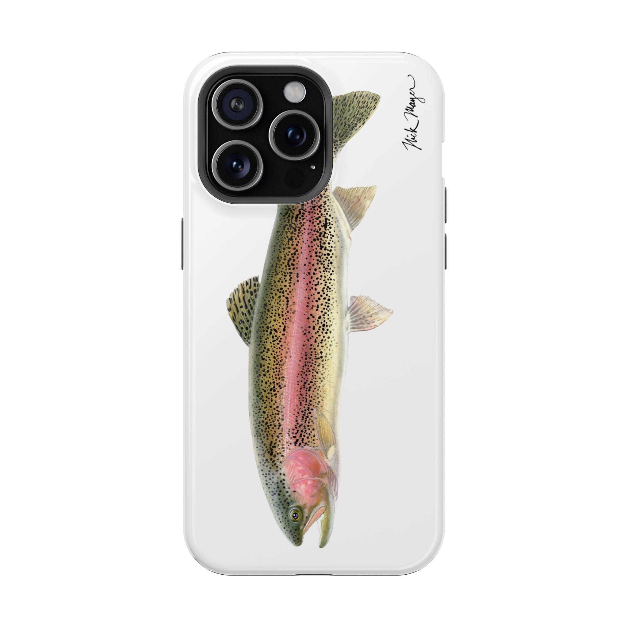 Rainbow Trout MagSafe White iPhone Case