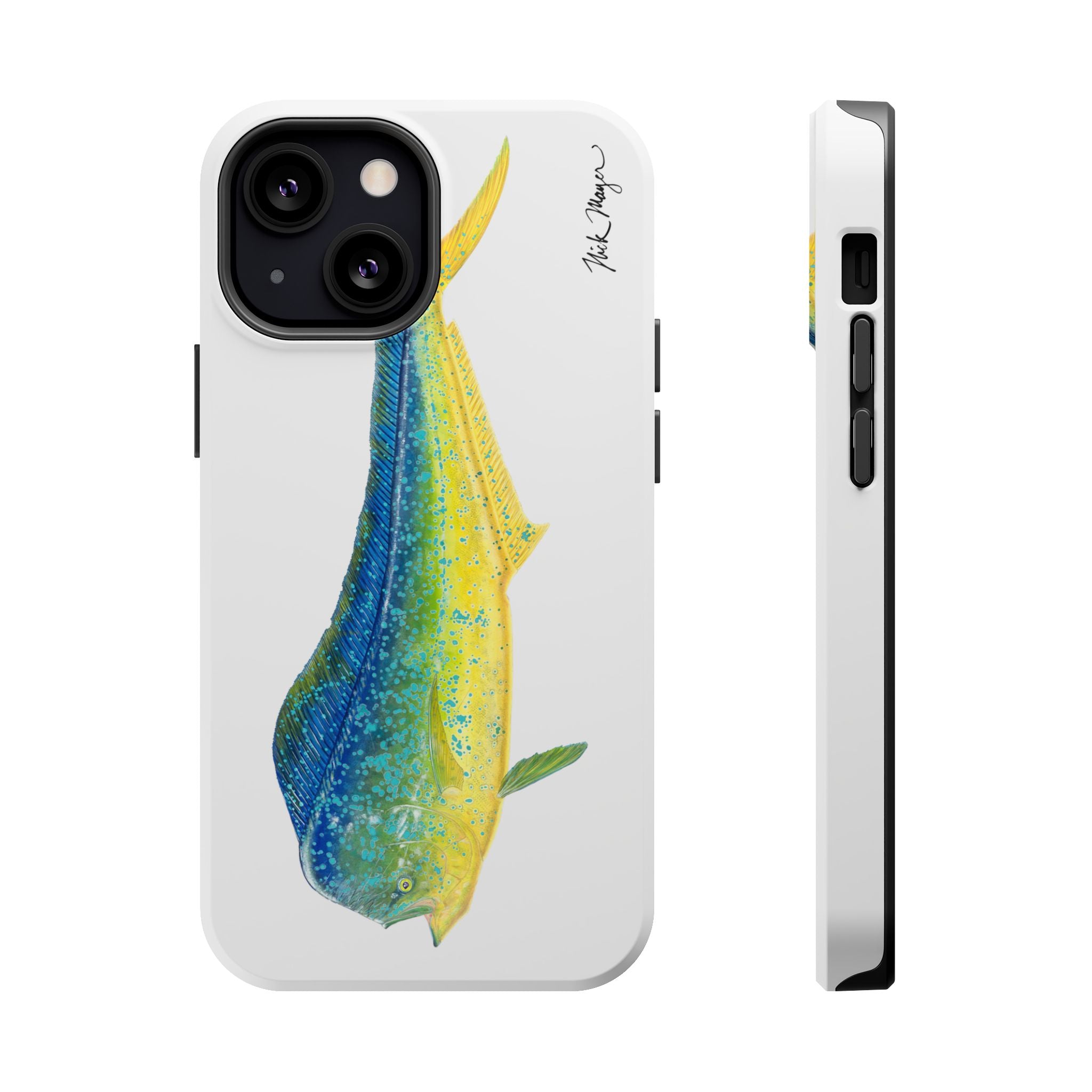 Bull Mahi MagSafe White iPhone Case