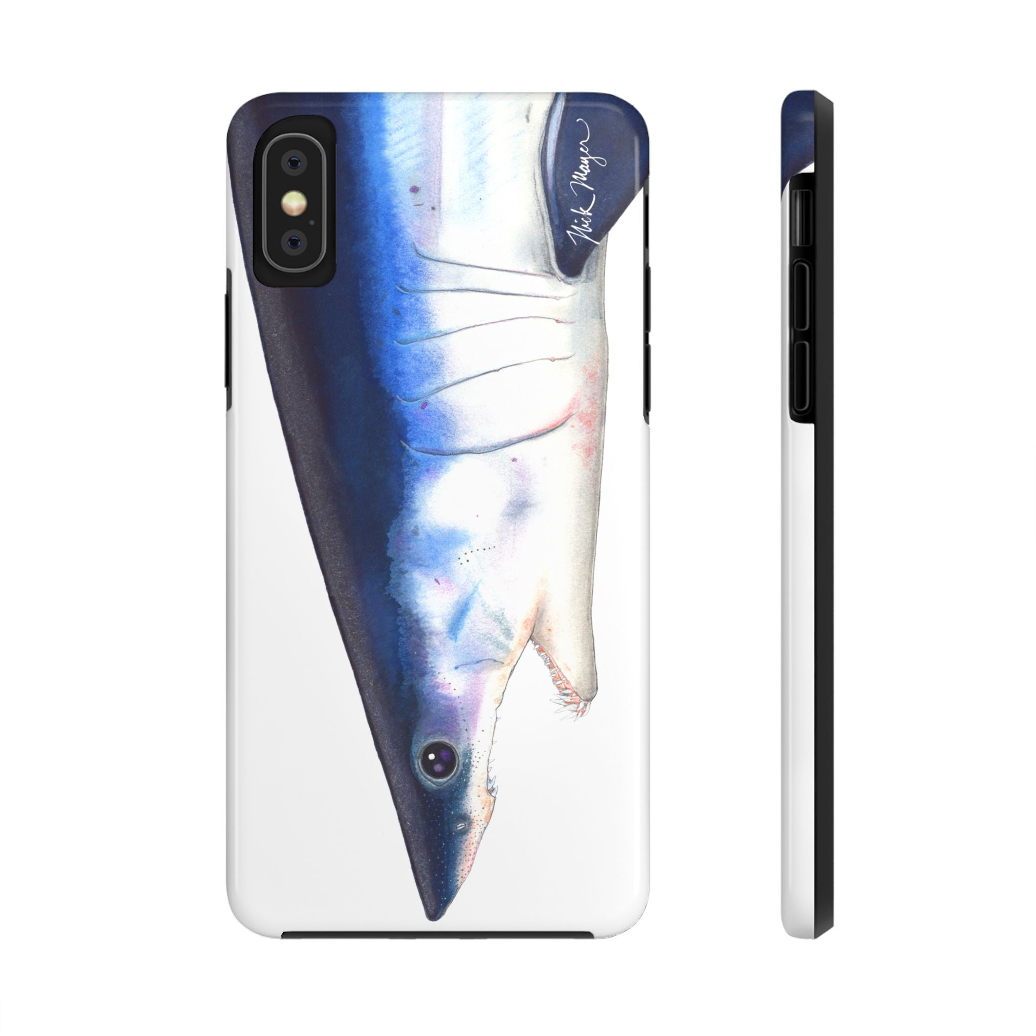 Mako Shark Face White Phone Case (iPhone)