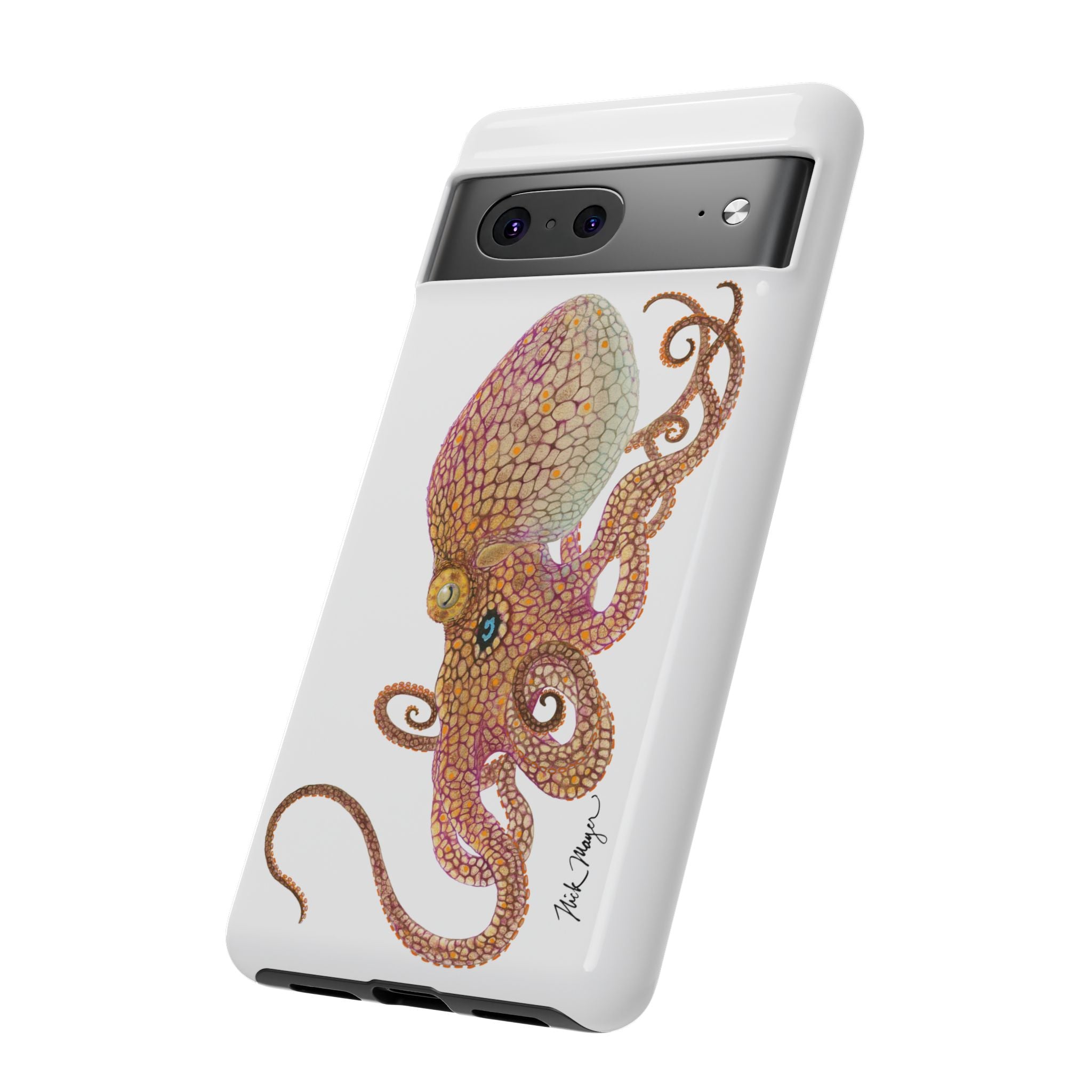 Two Spot Octopus White Phone Case (Samsung)