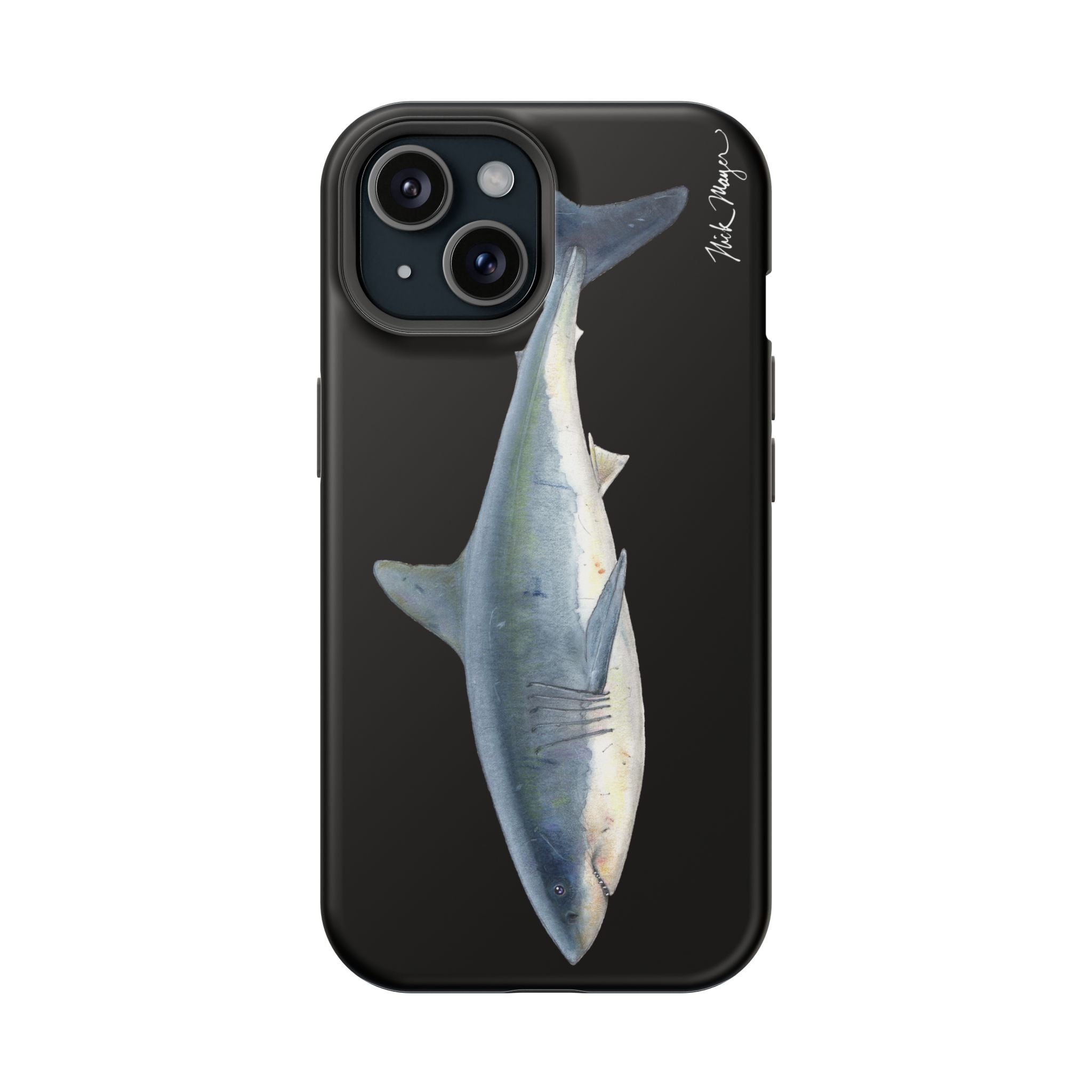 Great White Shark Black MagSafe iPhone Case