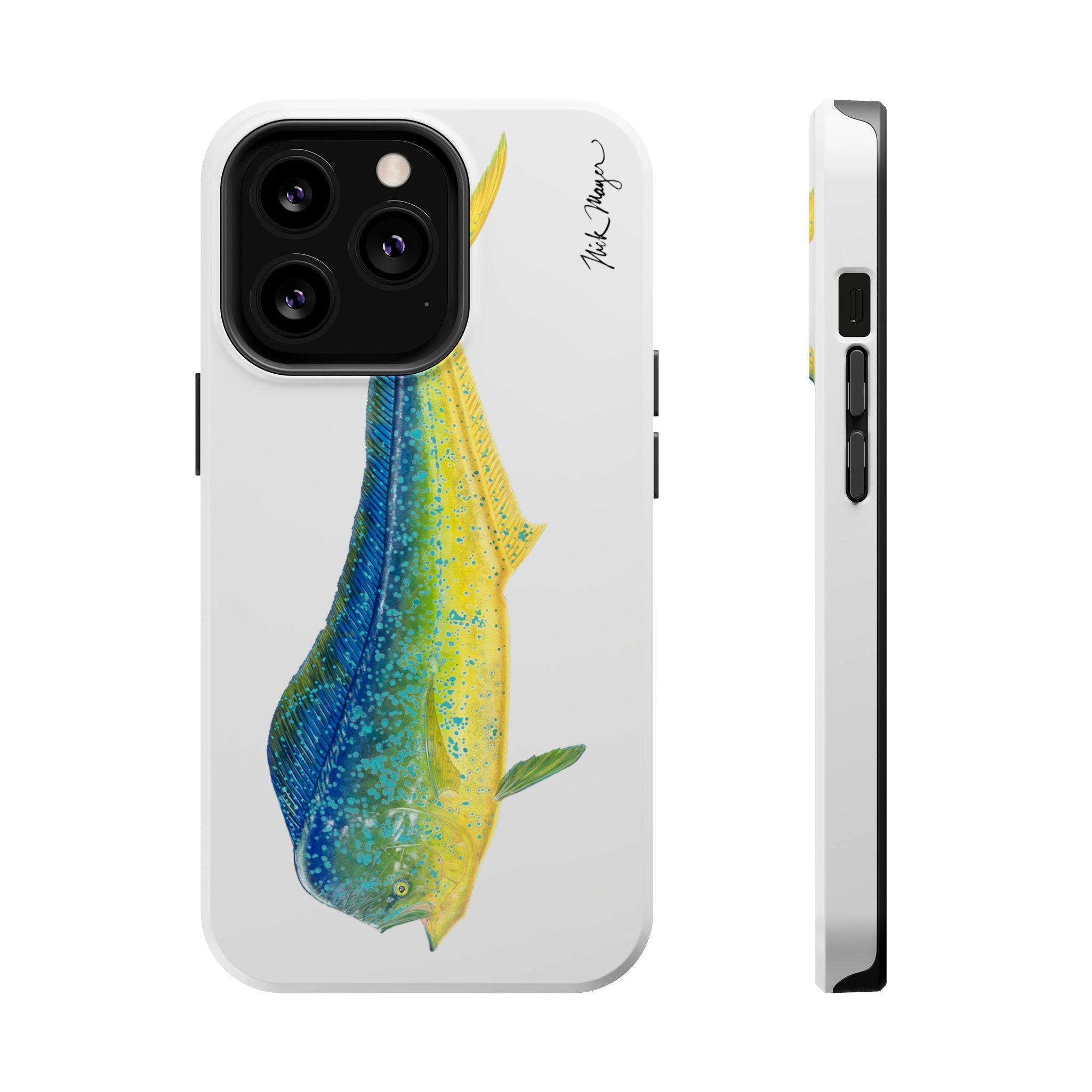 Bull Mahi MagSafe White iPhone Case