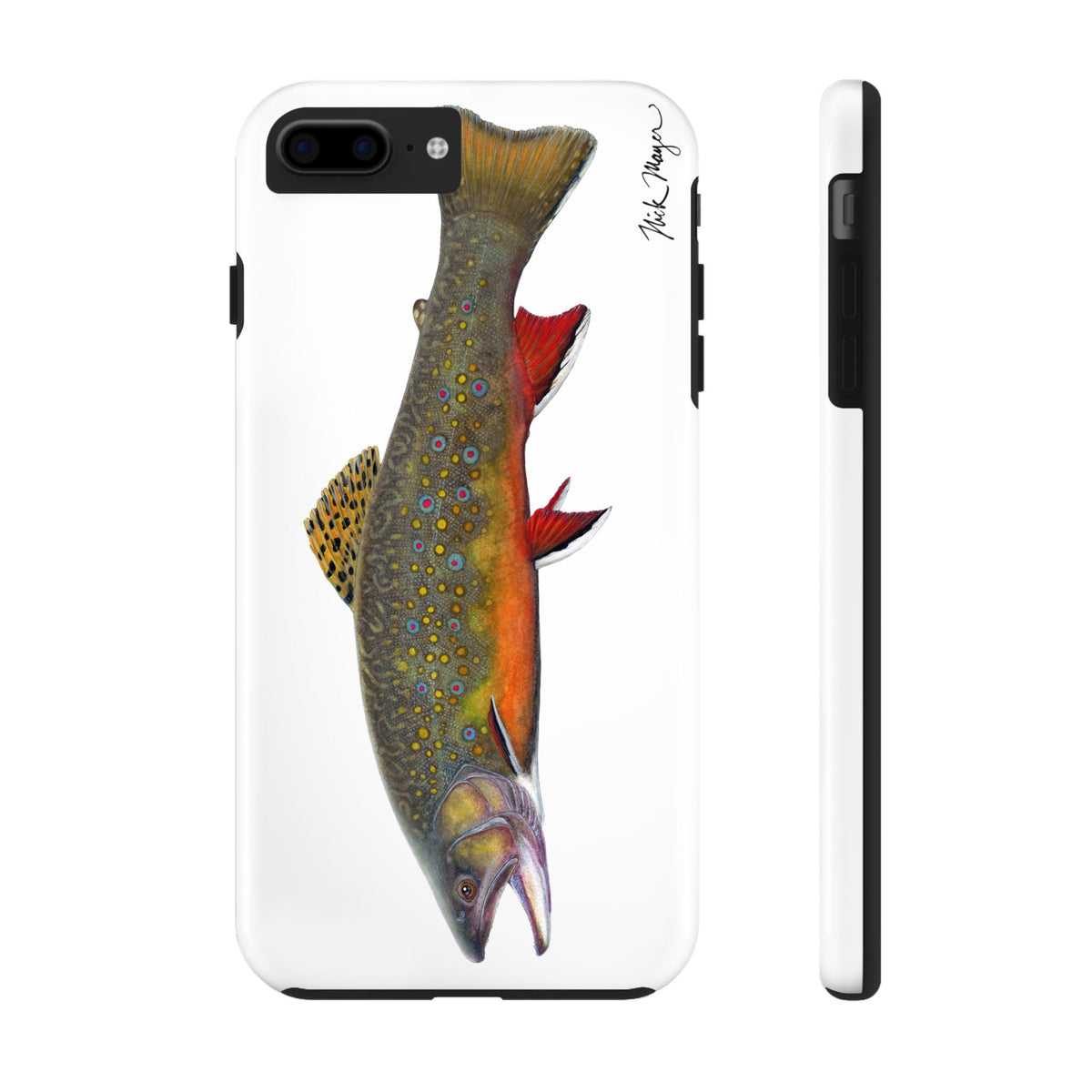 Brook Trout White Phone Case (iPhone)