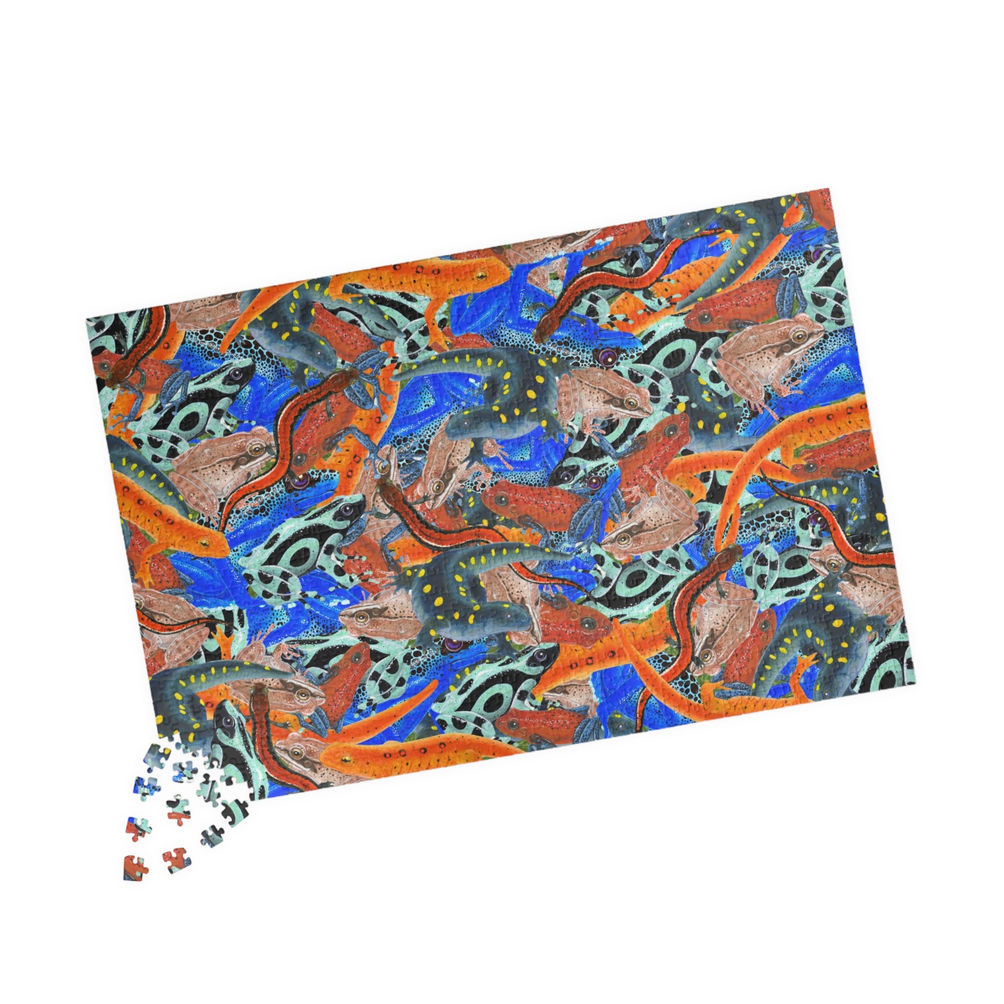 Frogs & Salamanders Art Jigsaw Puzzle (110, 252, 520, 1014-piece)