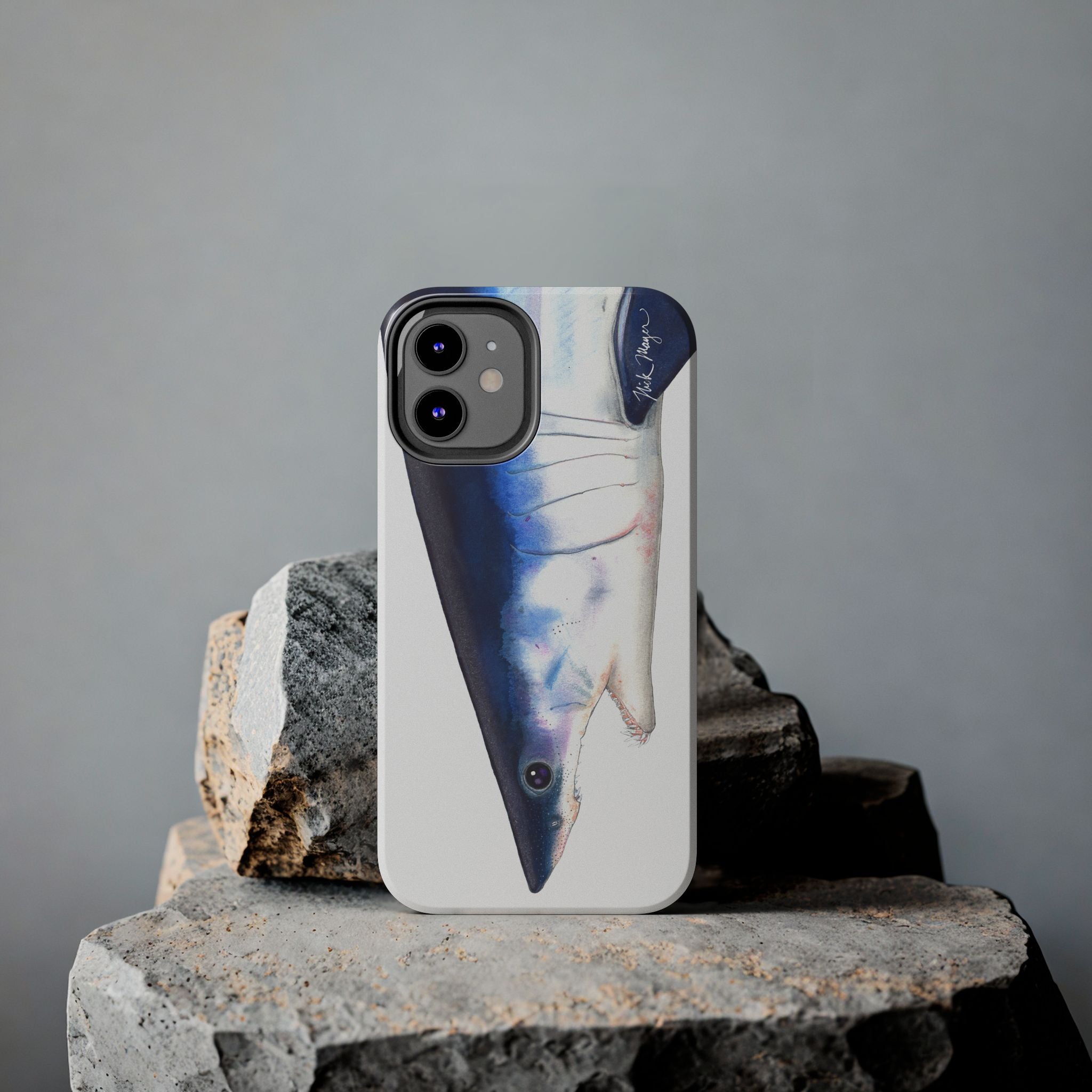 Mako Shark Face White Phone Case (iPhone)