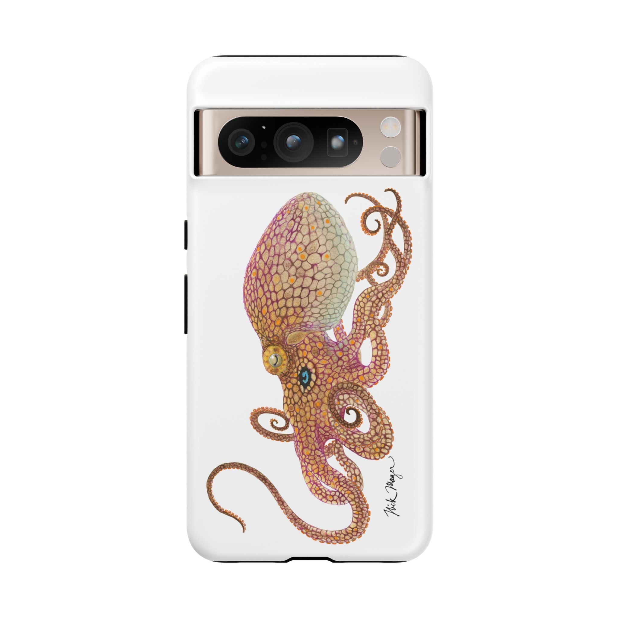 Two Spot Octopus White Phone Case (Samsung)