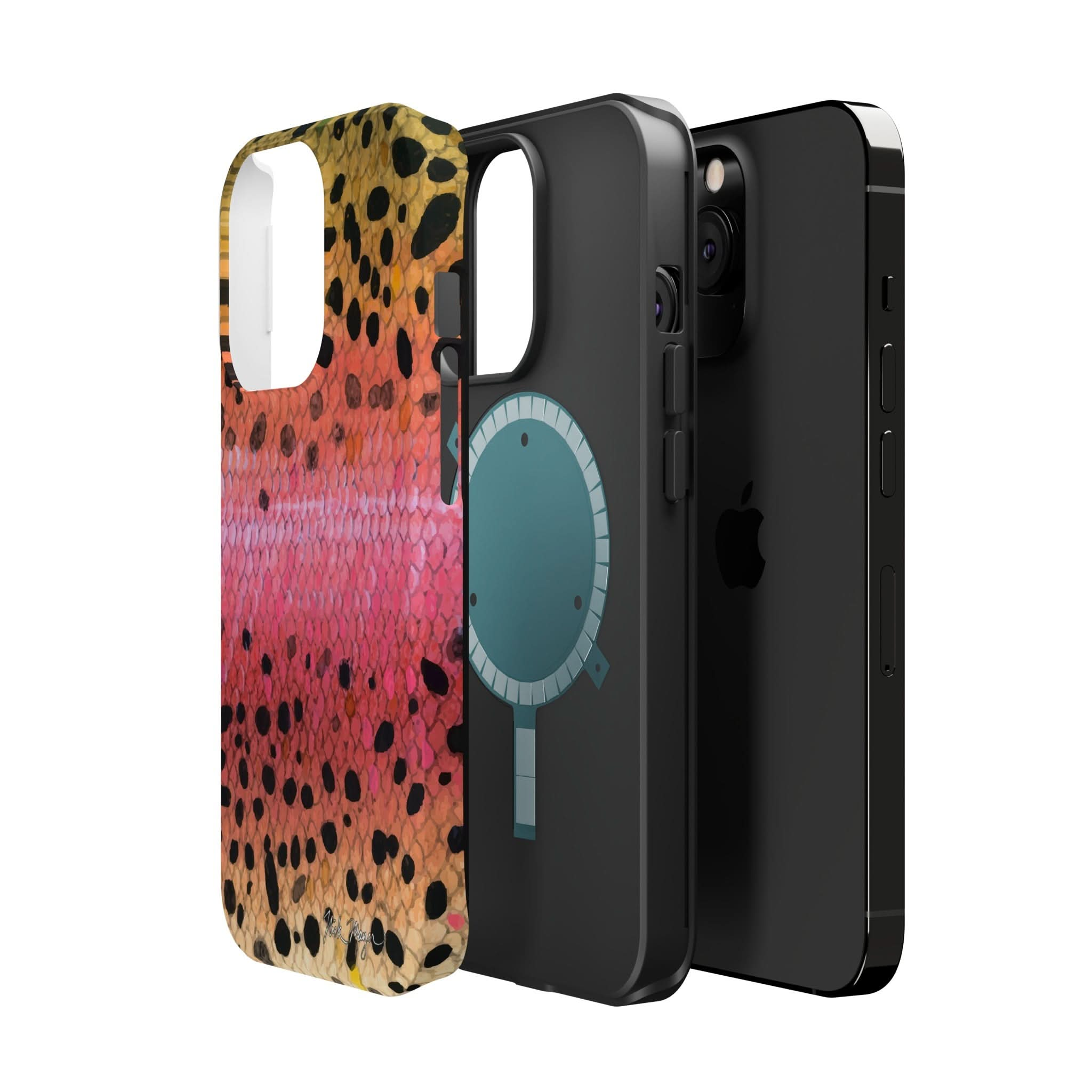 Rainbow Trout Skin MagSafe iPhone Case