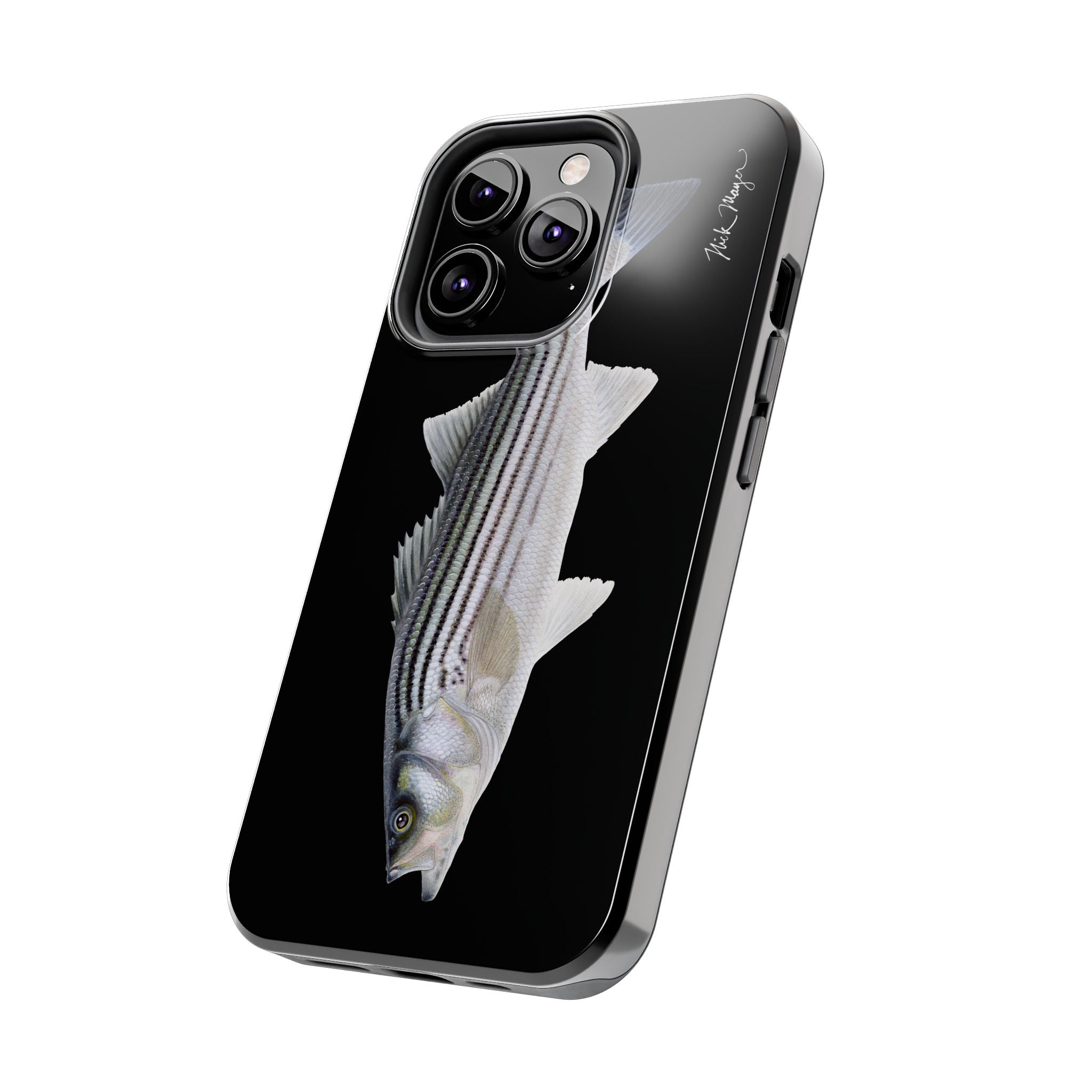 Schoolie Striper Black Phone Case (iPhone)