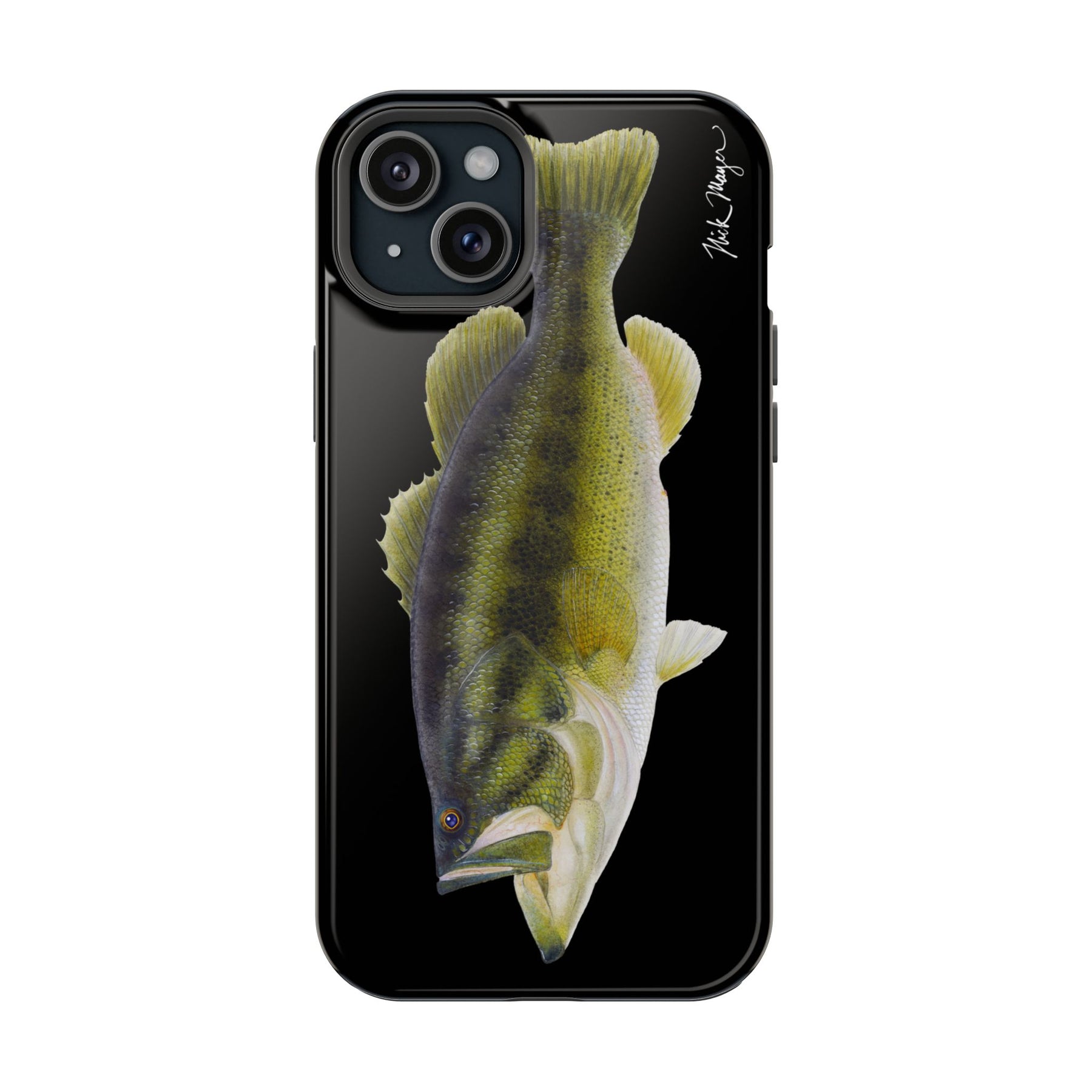 Largemouth Bass MagSafe Black iPhone Case