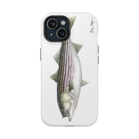 30 lb Striper MagSafe White iPhone Case