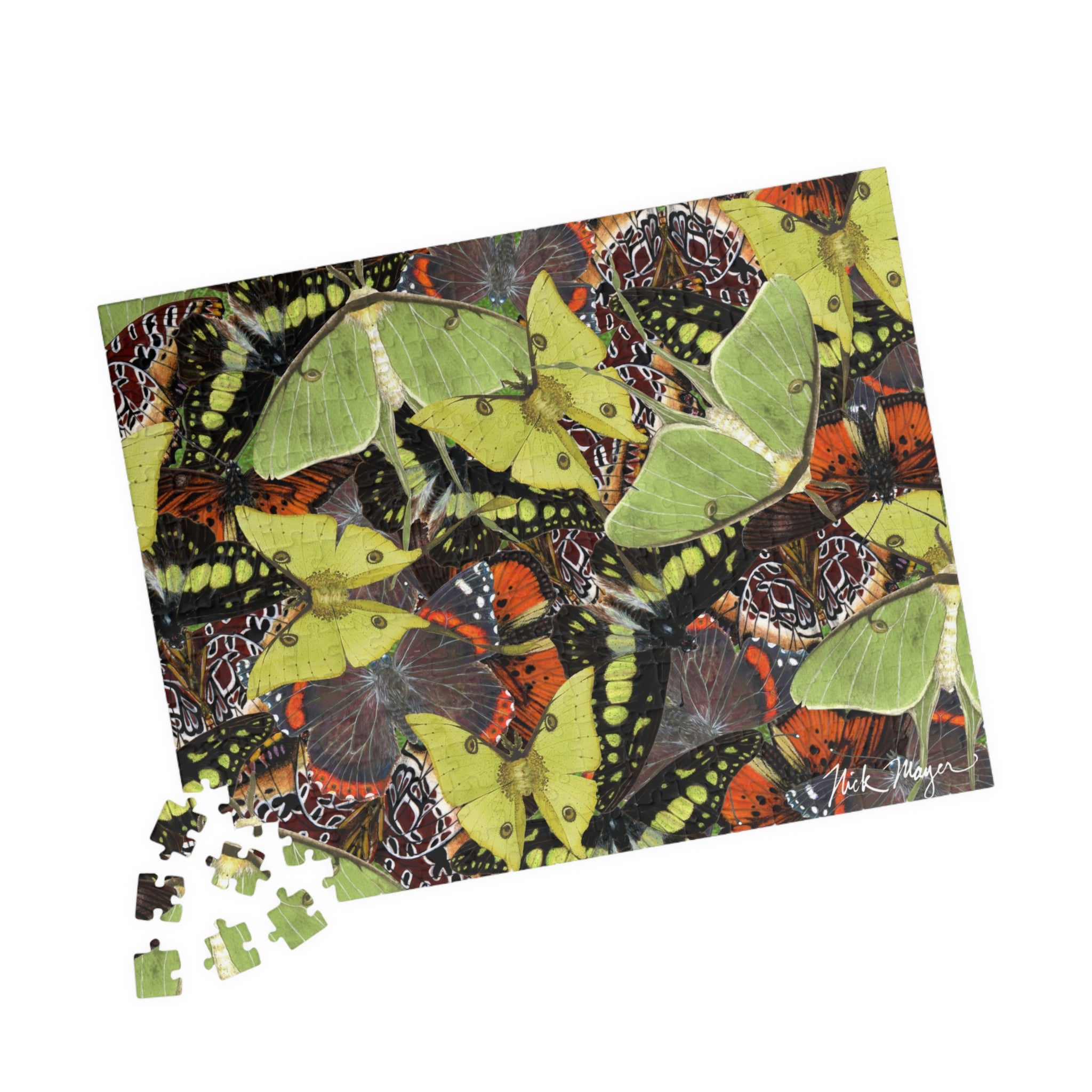 Butterflies and Moths Puzzle (110, 252, 520, 1014-piece)