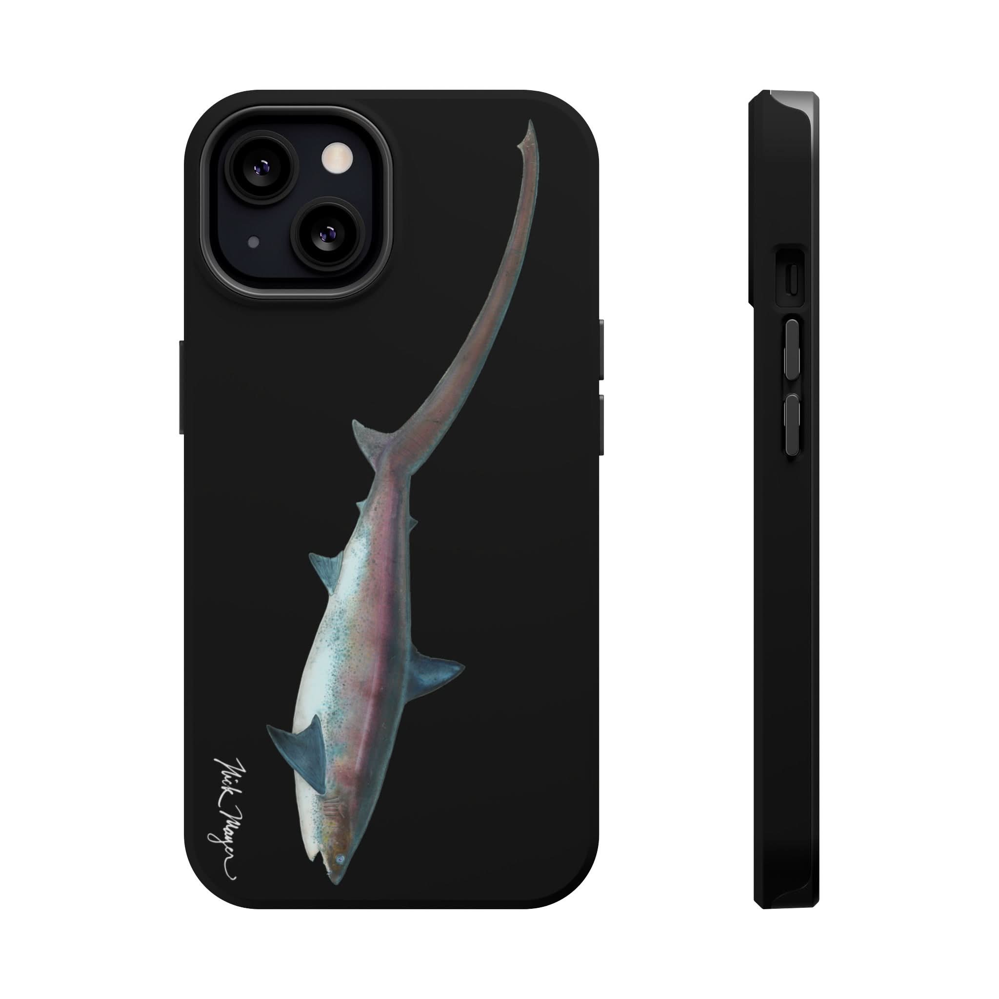 Thresher Shark MagSafe Black iPhone Case