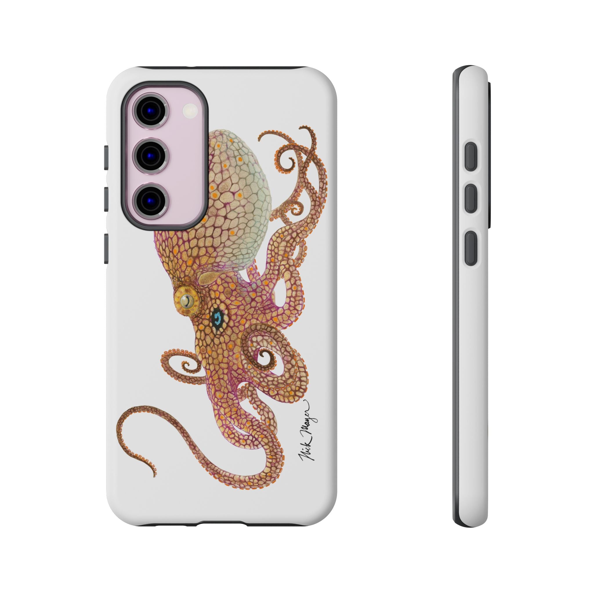 Two Spot Octopus White Phone Case (Samsung)