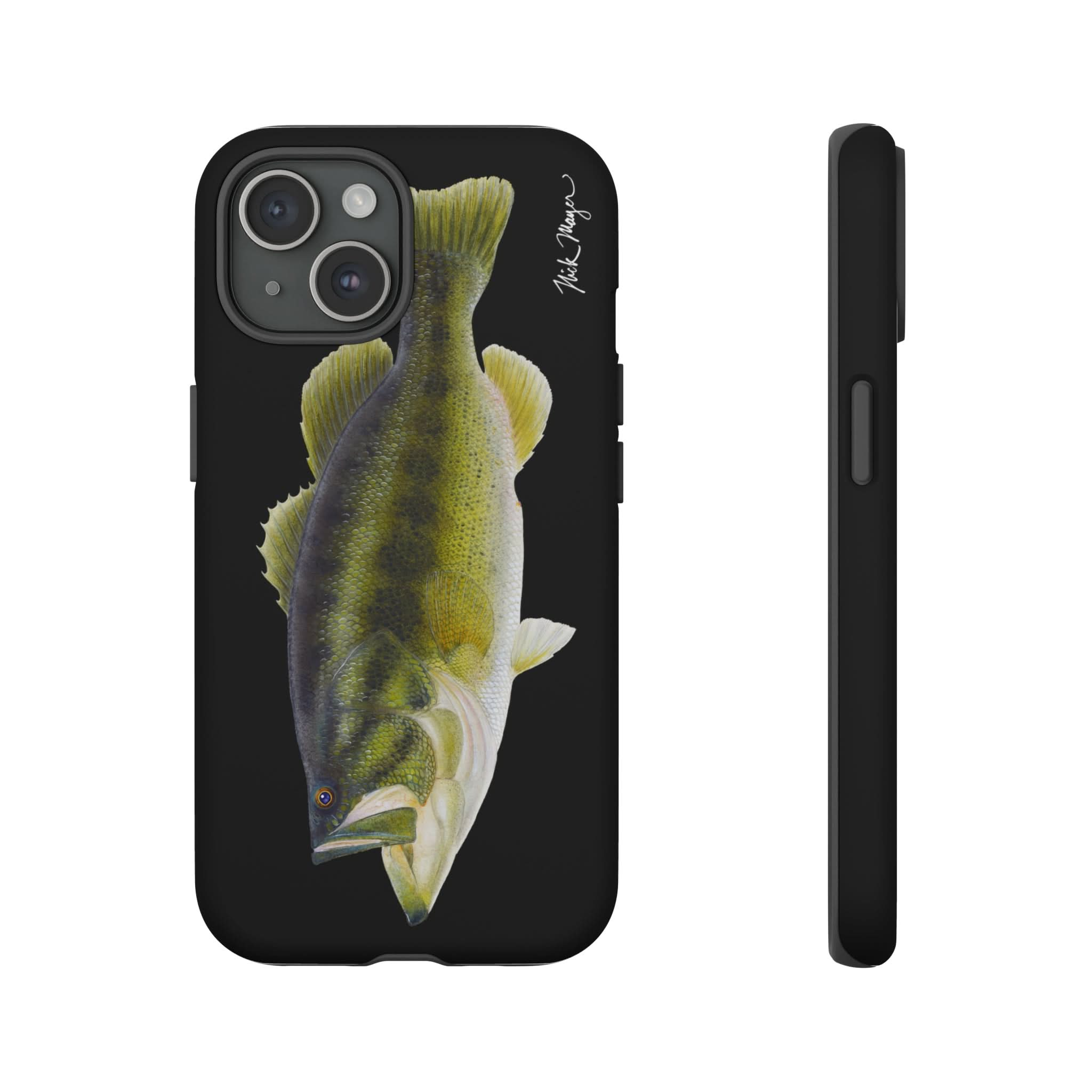 Largemouth Bass Black iPhone 15 Case