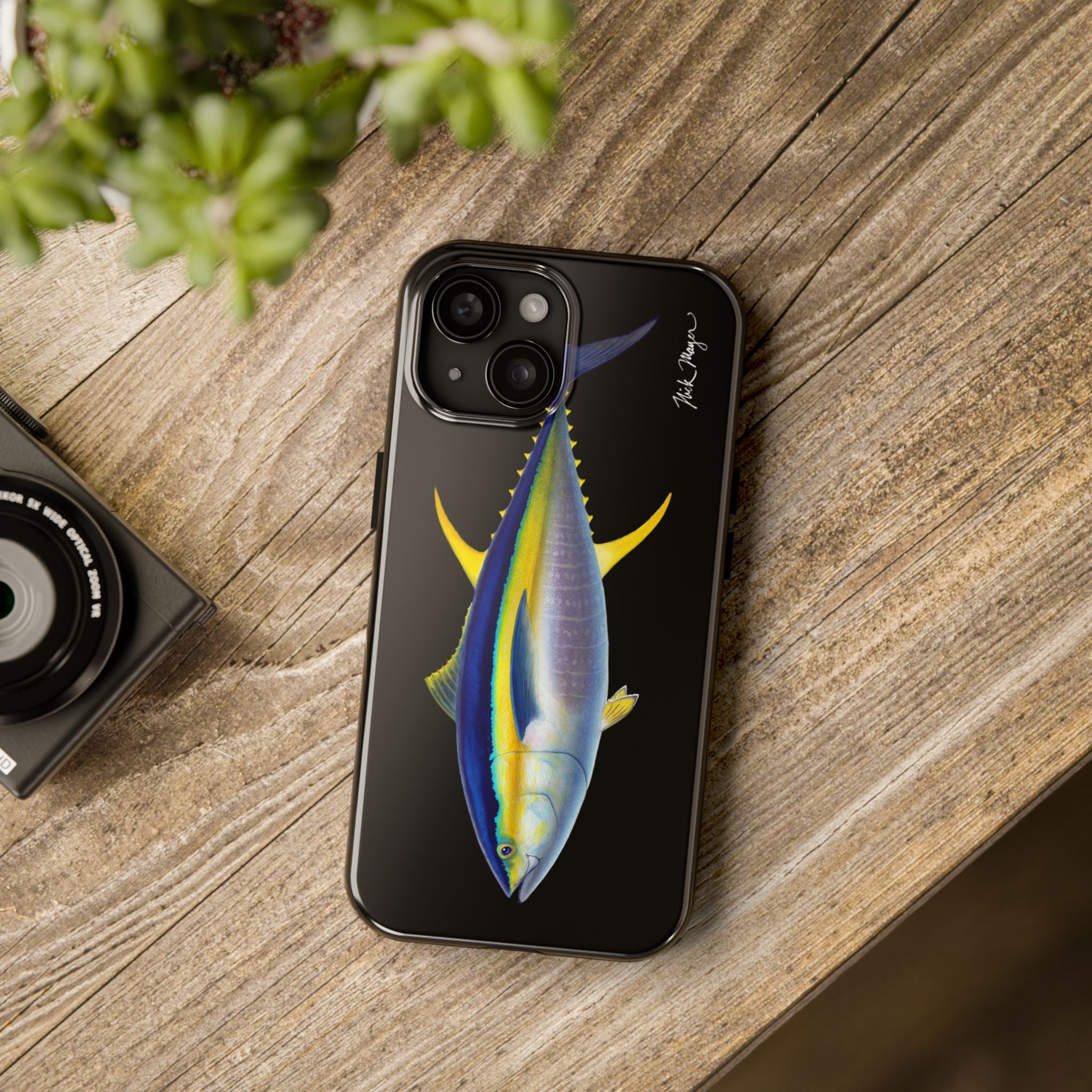 Yellowfin Tuna Black Phone Case (iPhone)