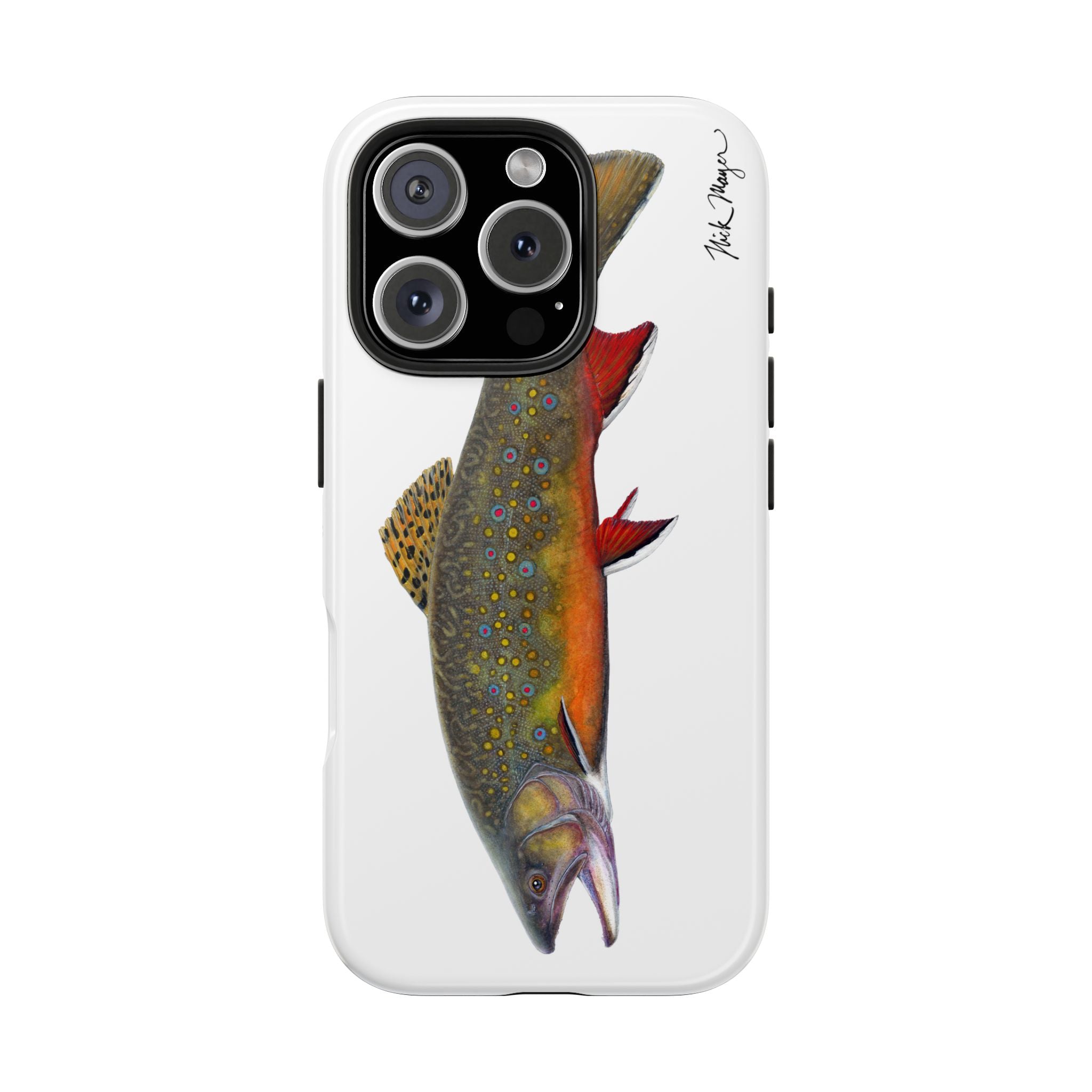 Brook Trout White Phone Case (iPhone)