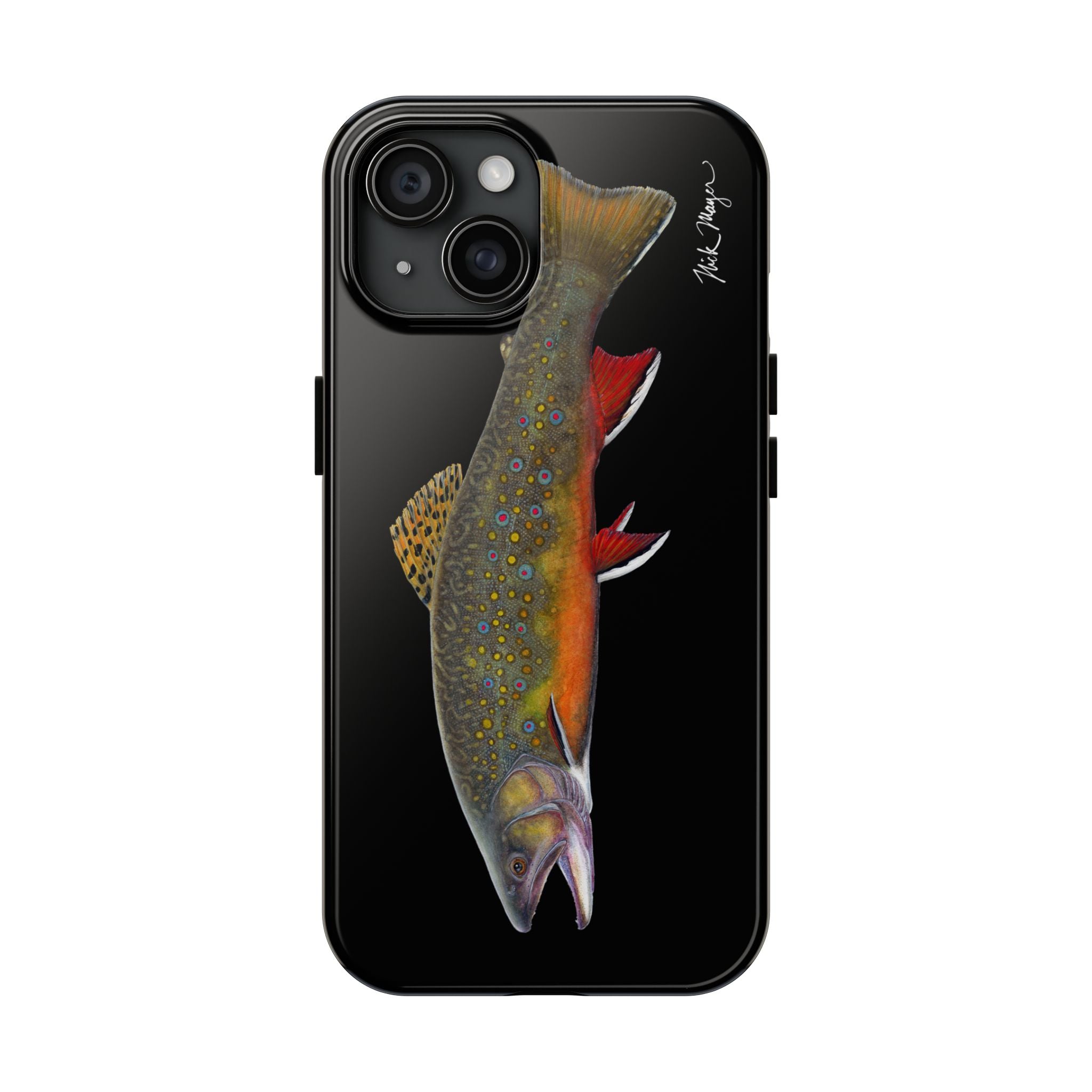 Brook Trout Black Phone Case (iPhone)