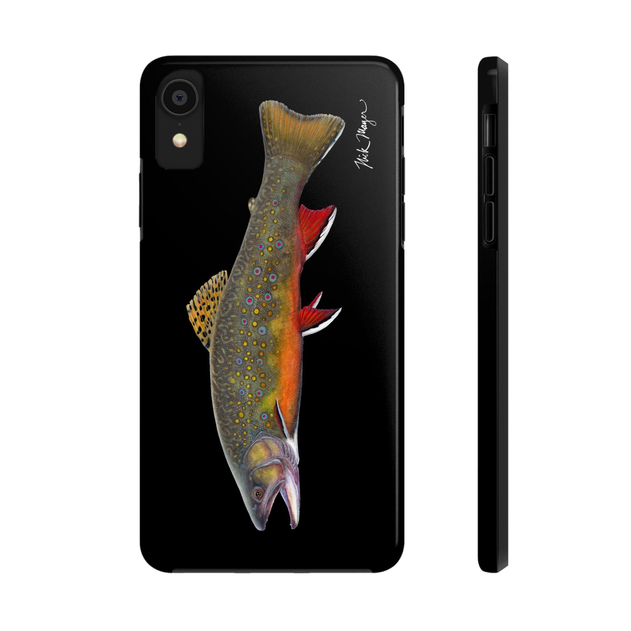 Brook Trout Black Phone Case (iPhone)