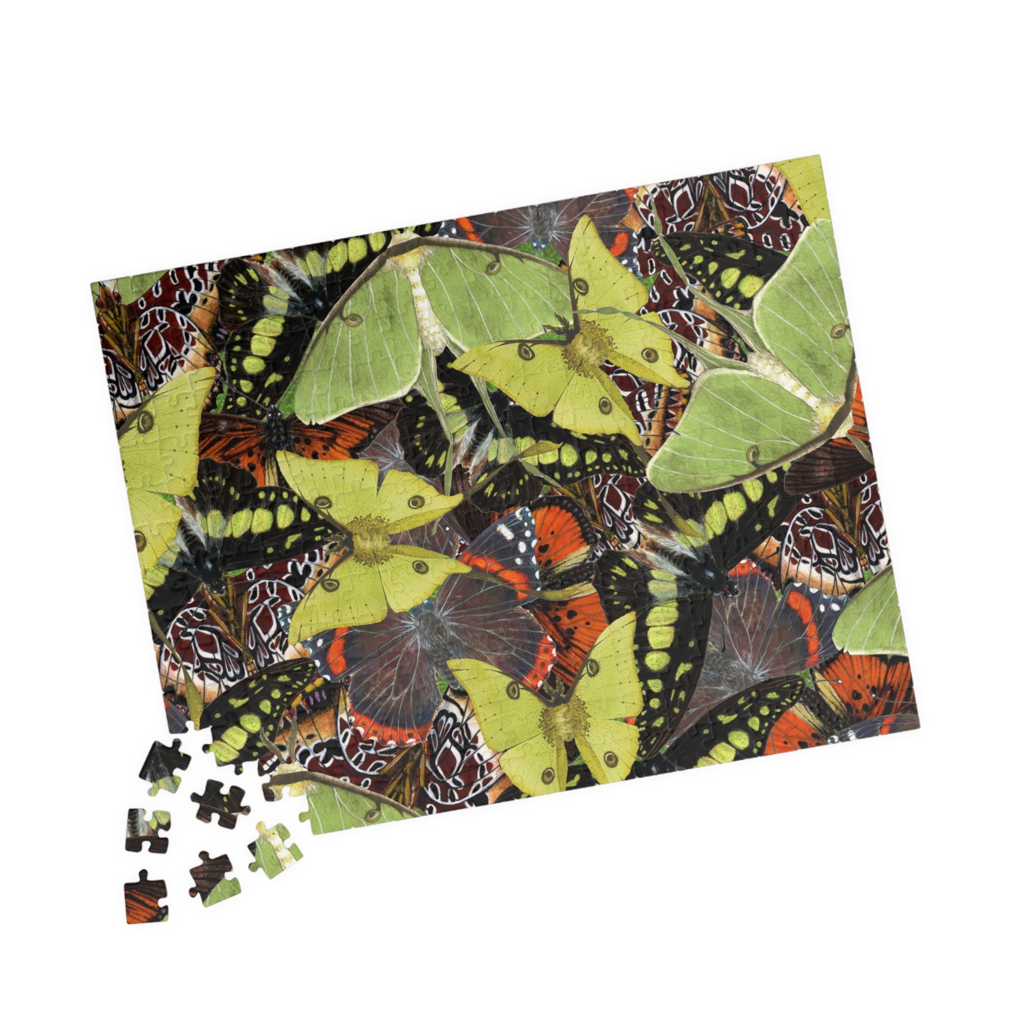 Butterflies and Moths Art Jigsaw Puzzle (110, 252, 520, 1014-piece)