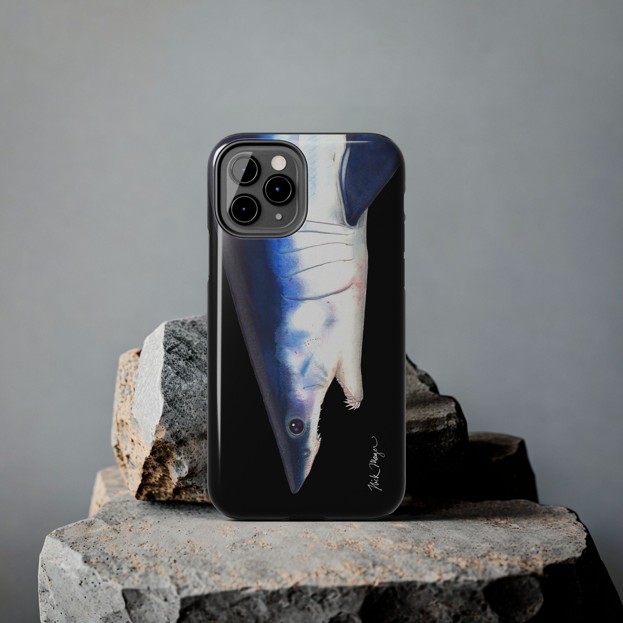 Mako Shark Face Black Case (iPhone)