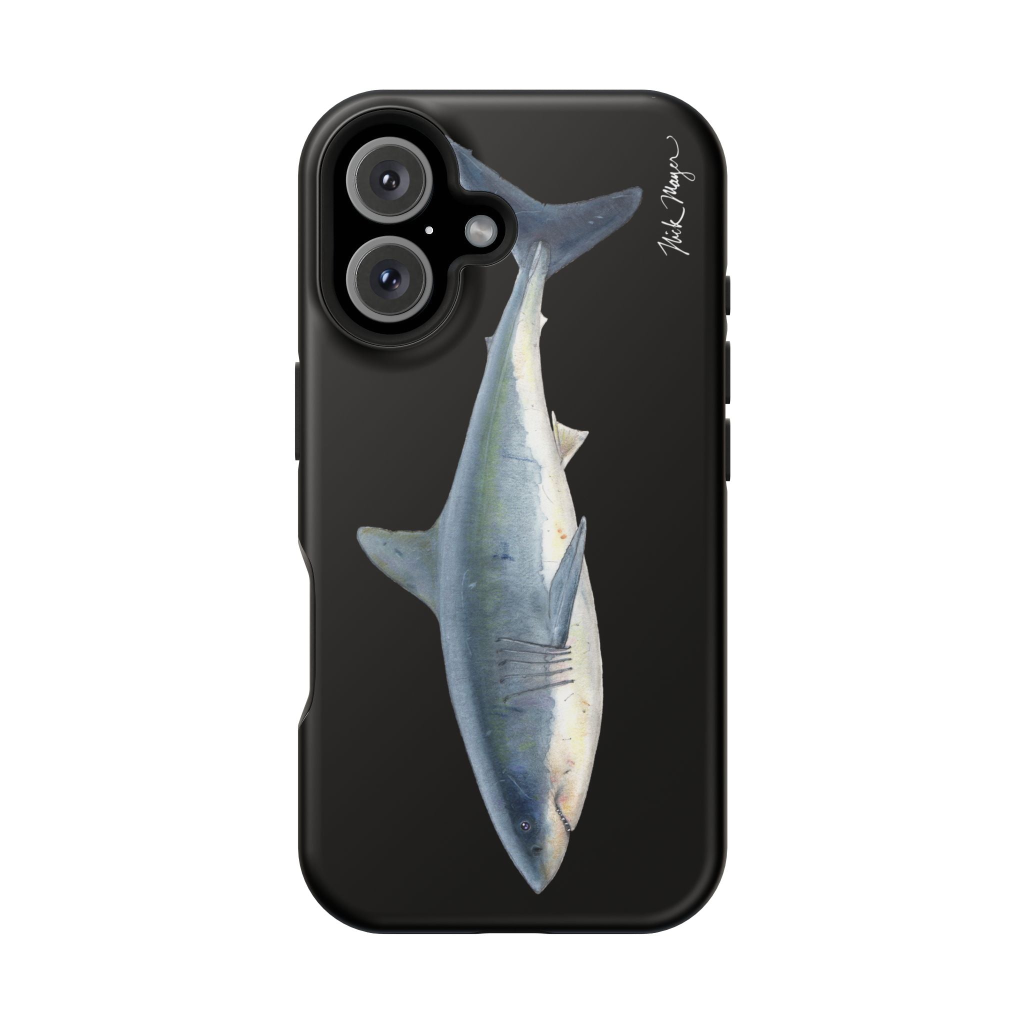 Great White Shark Black MagSafe iPhone Case