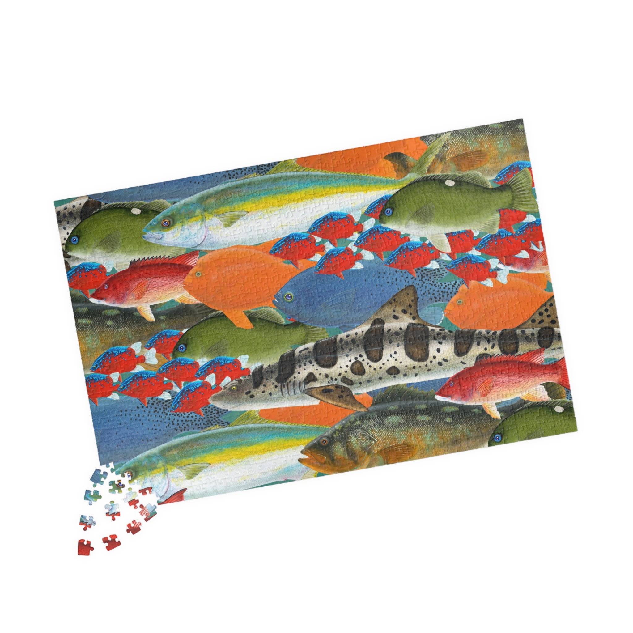 California Dive Fish Art Jigsaw Puzzle (110, 252, 520, 1014-piece)