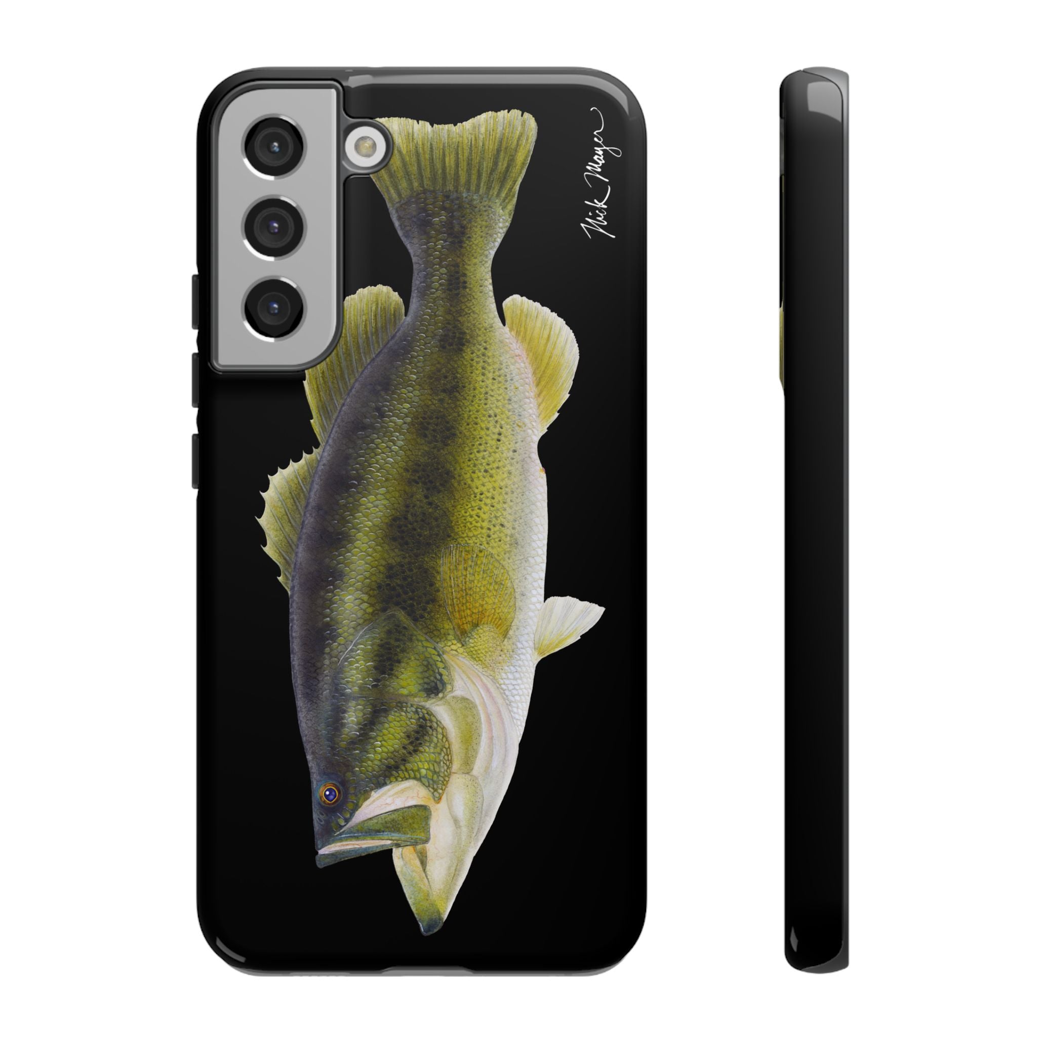 Largemouth Bass Black Phone Case (Samsung)