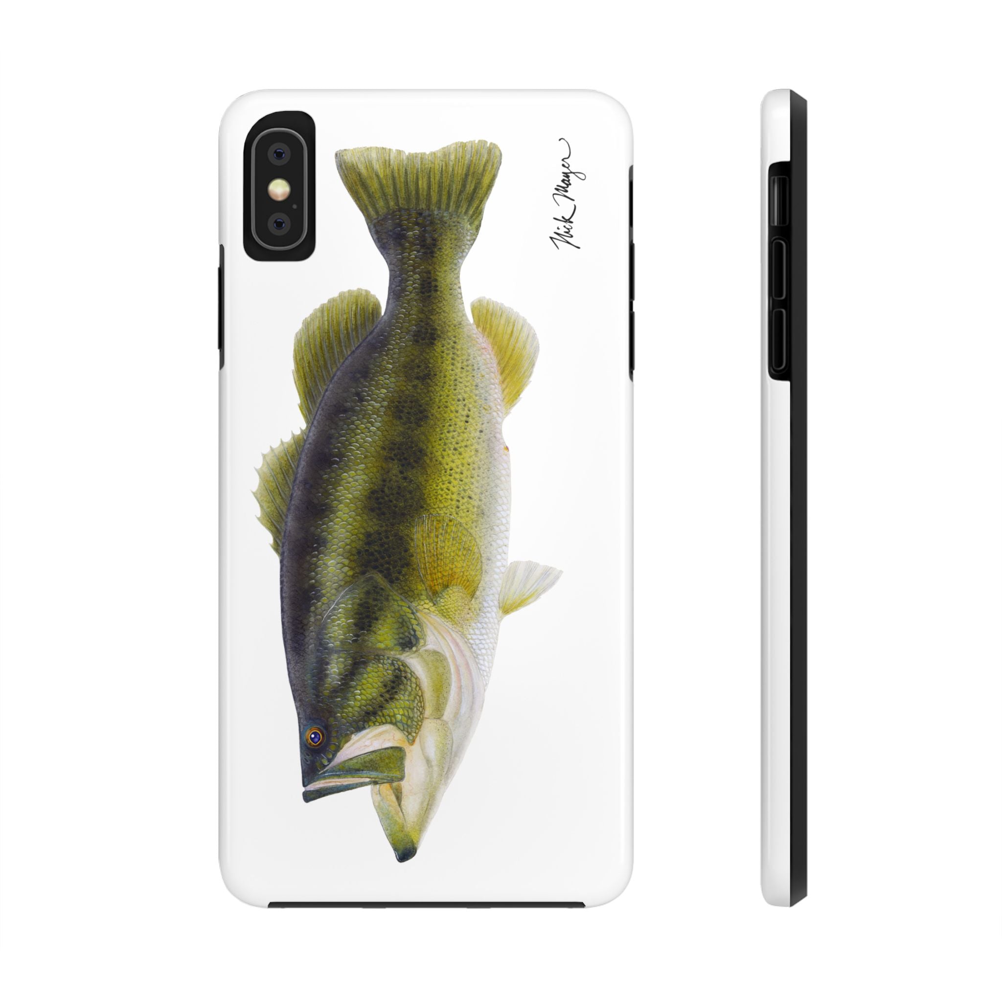 Largemouth Bass White Phone Case (iPhone)