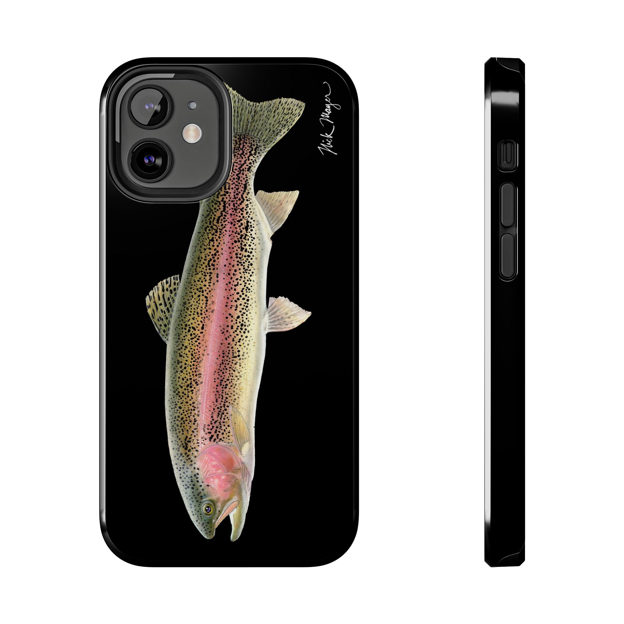 Rainbow Trout Black Phone Case (iPhone)