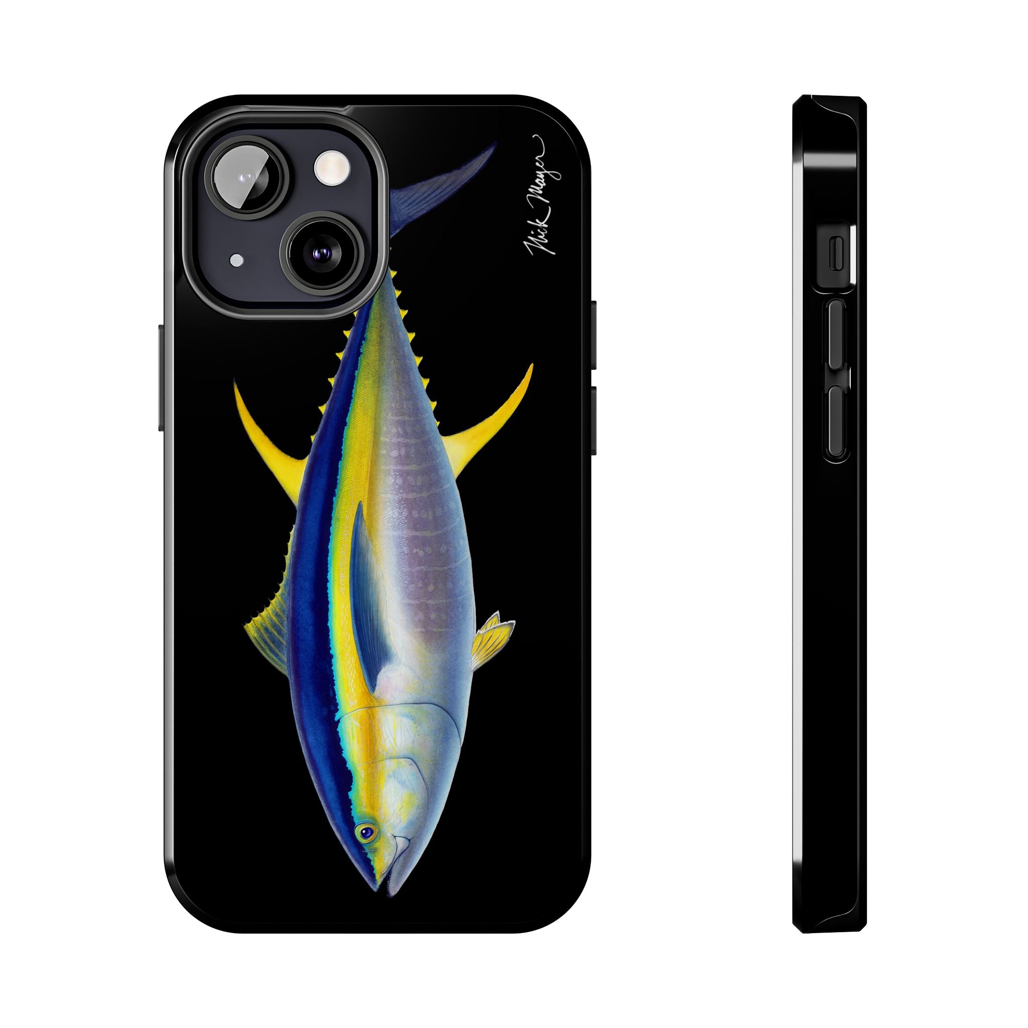 Yellowfin Tuna Black Phone Case (iPhone)