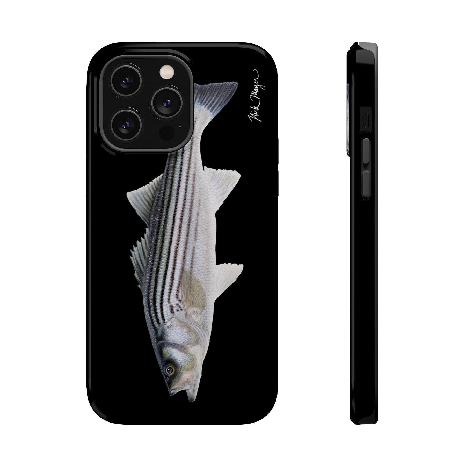 Schoolie Striper MagSafe Black iPhone Case