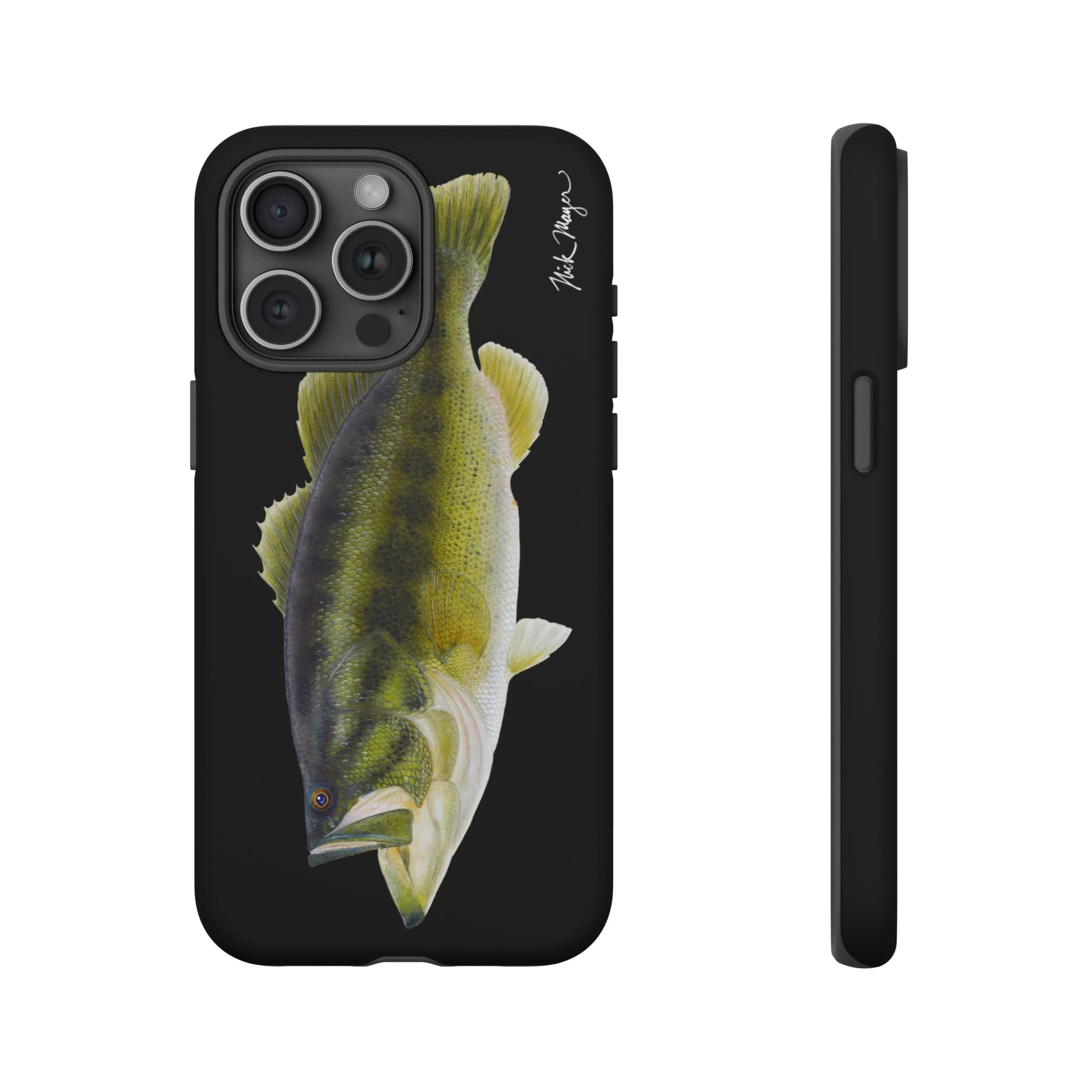 Largemouth Bass Black iPhone 15 Case