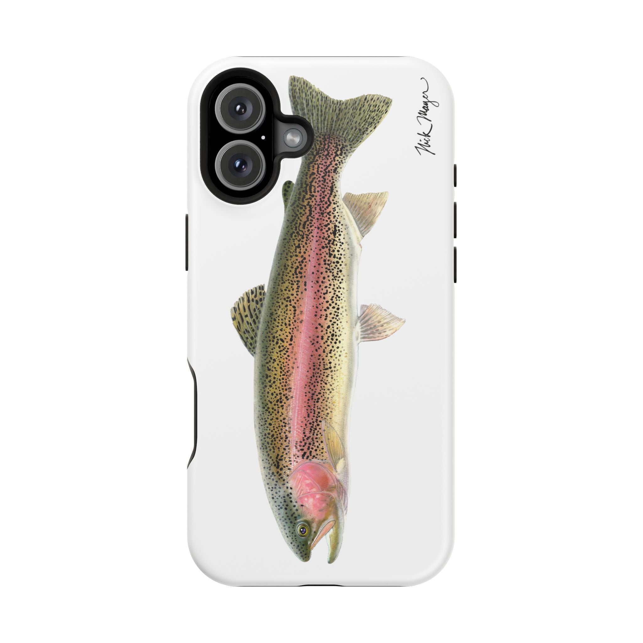 Rainbow Trout MagSafe White iPhone Case