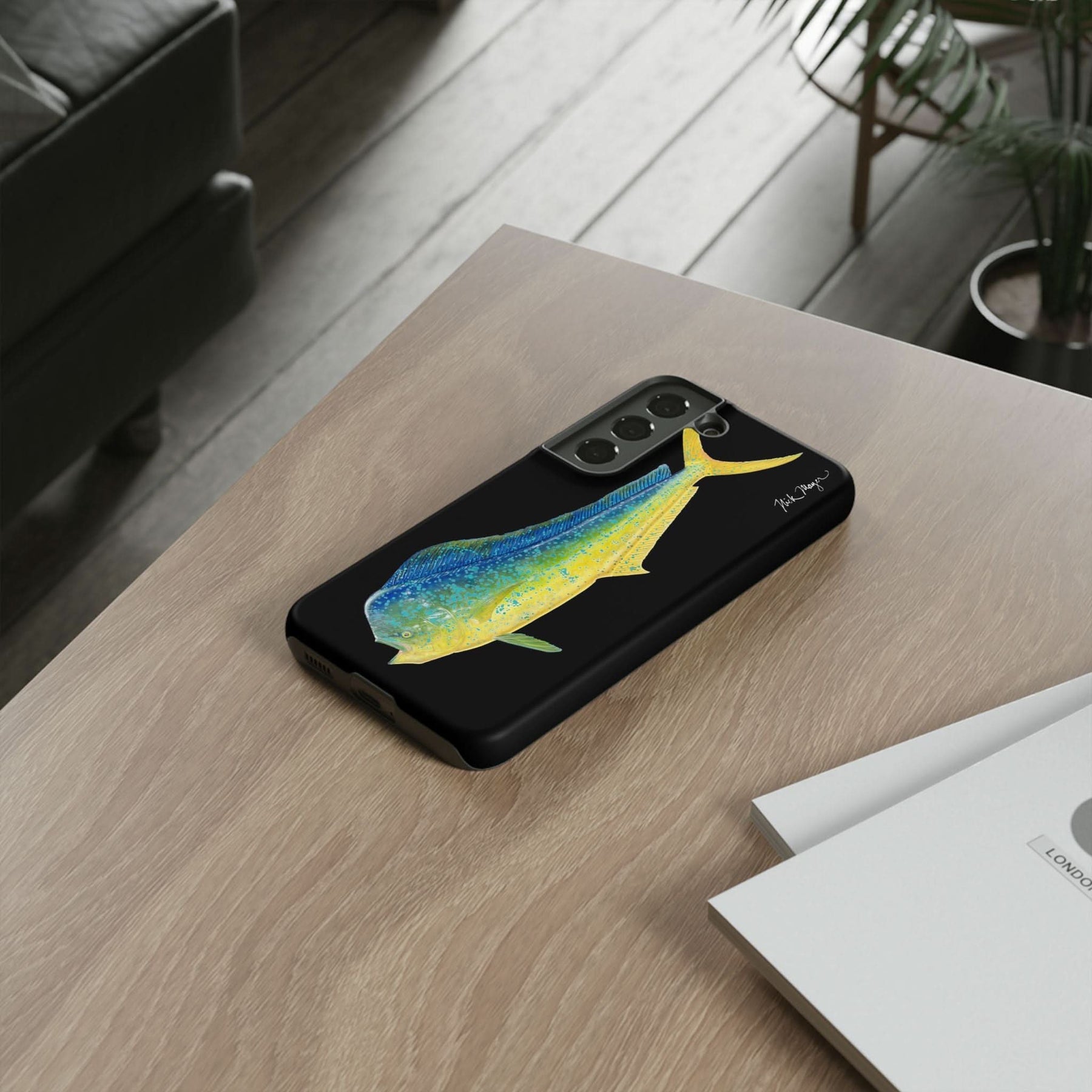 Bull Mahi Black Phone Case (iPhone 16 & Samsung)