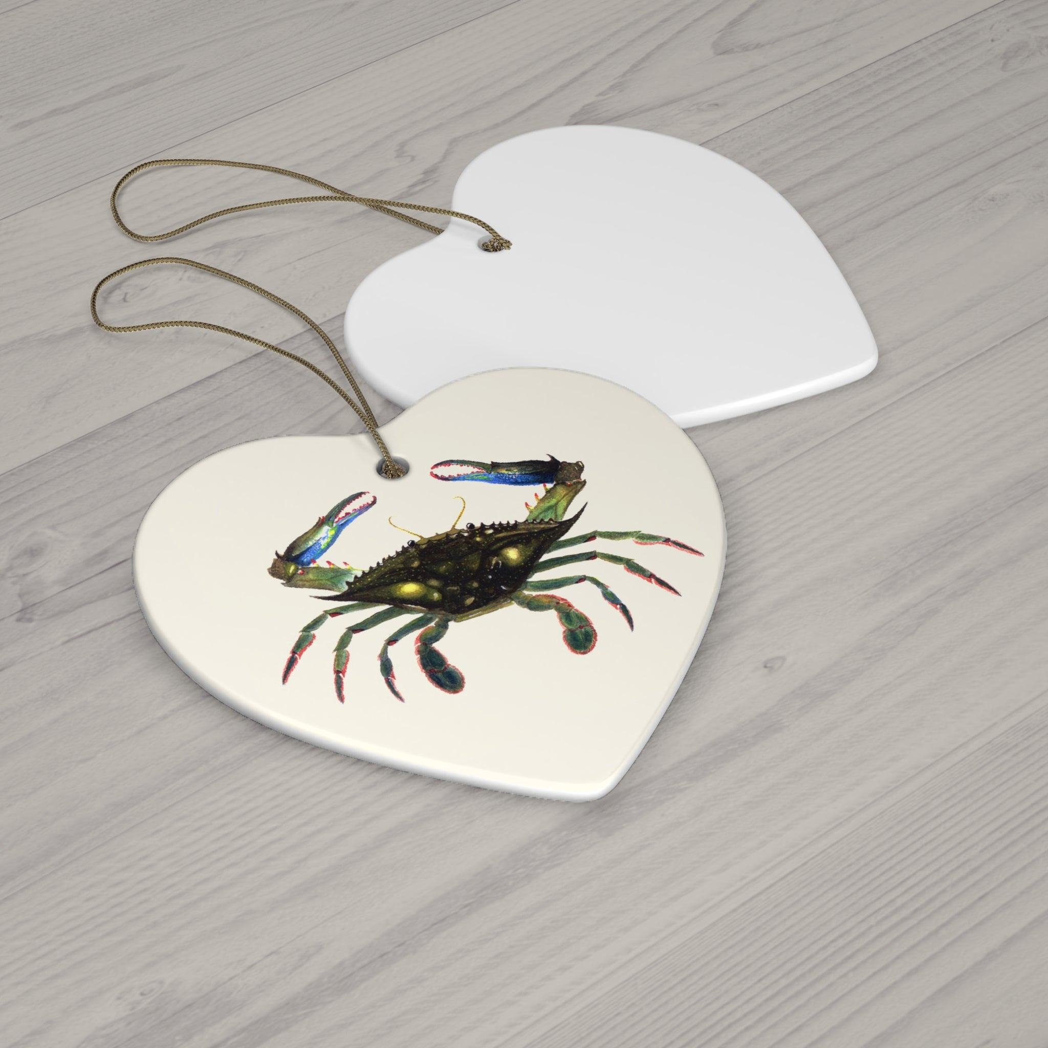 Blue Crab Ceramic Ornament