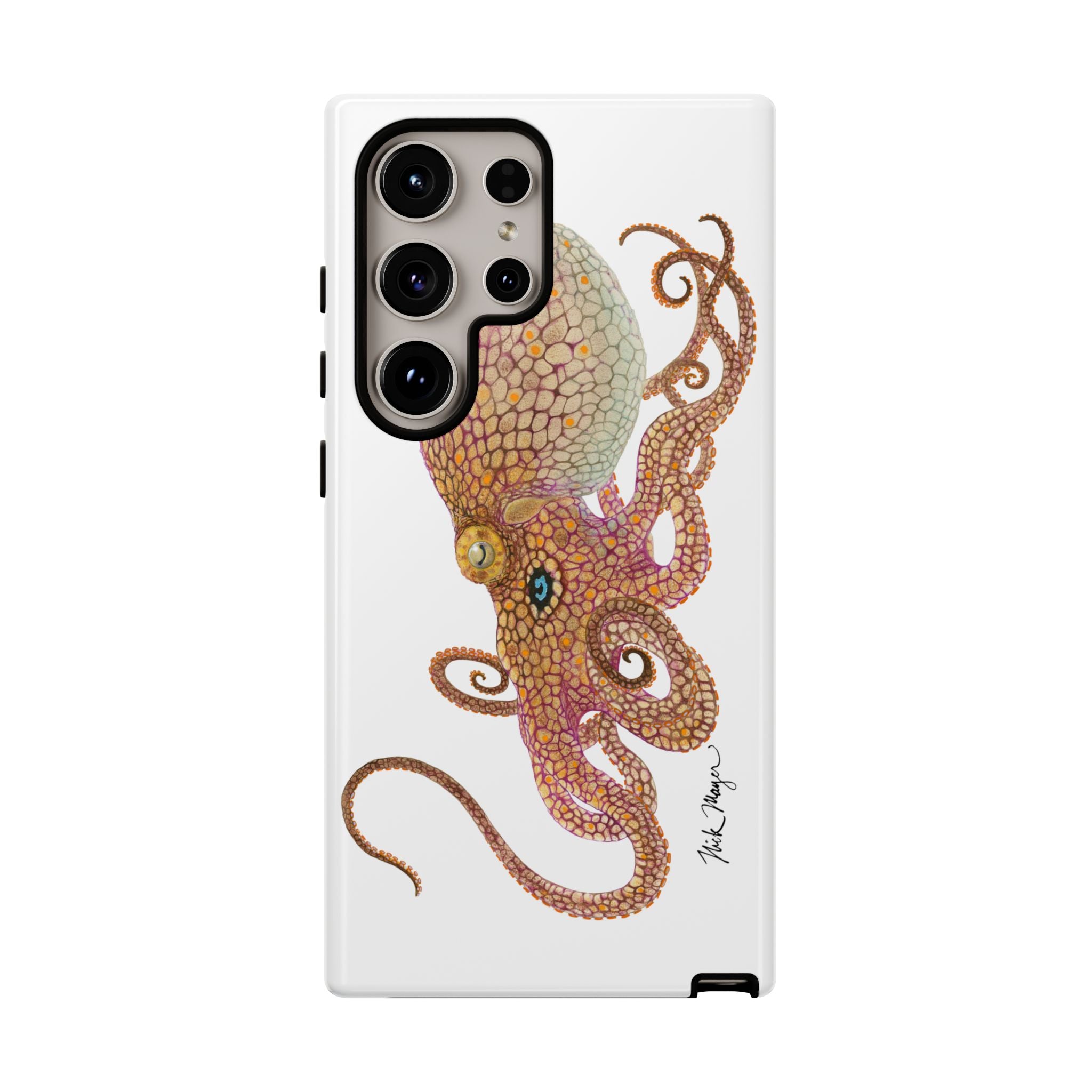 Two Spot Octopus White Phone Case (Samsung)